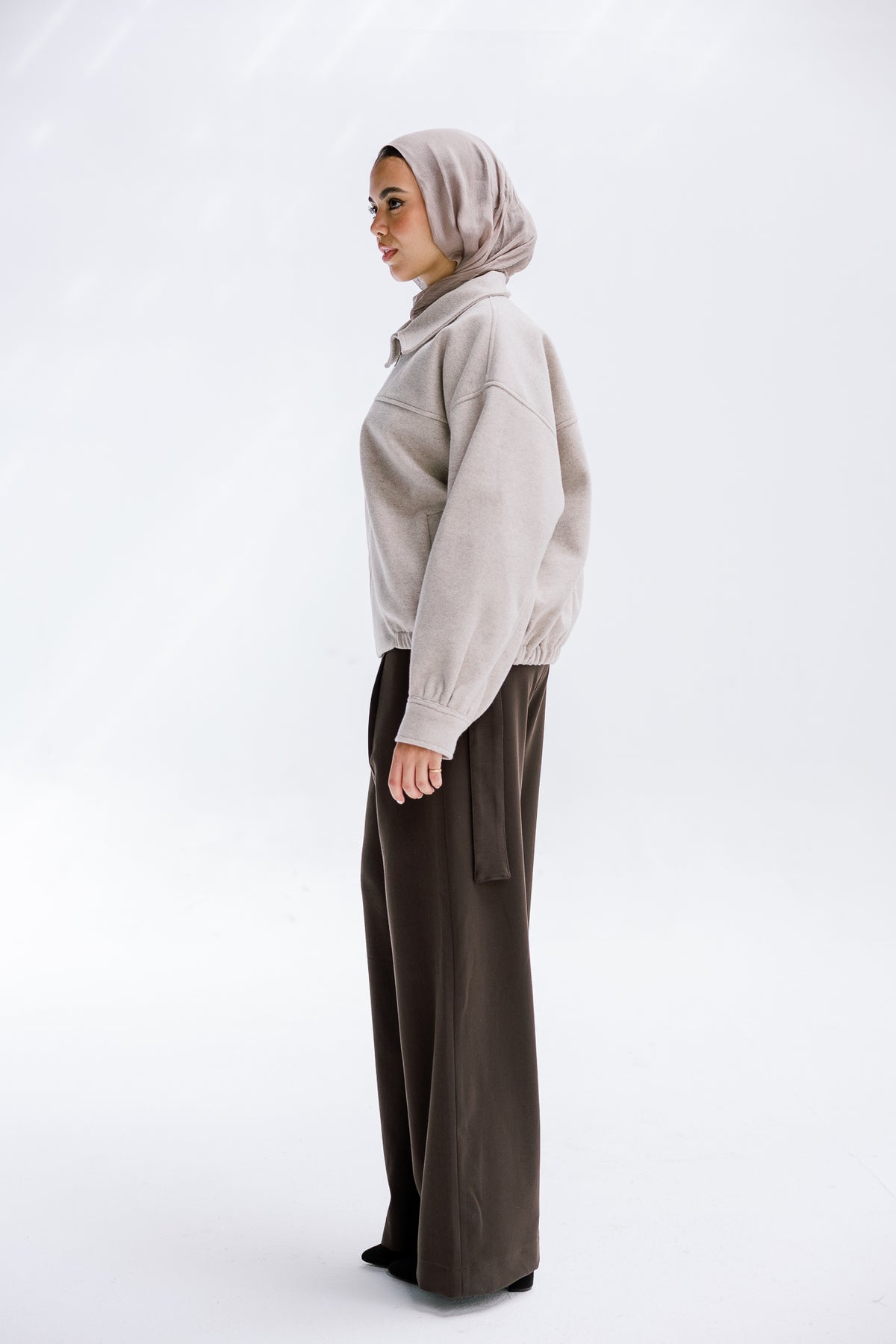 Daily Bomber Jacket in Greige