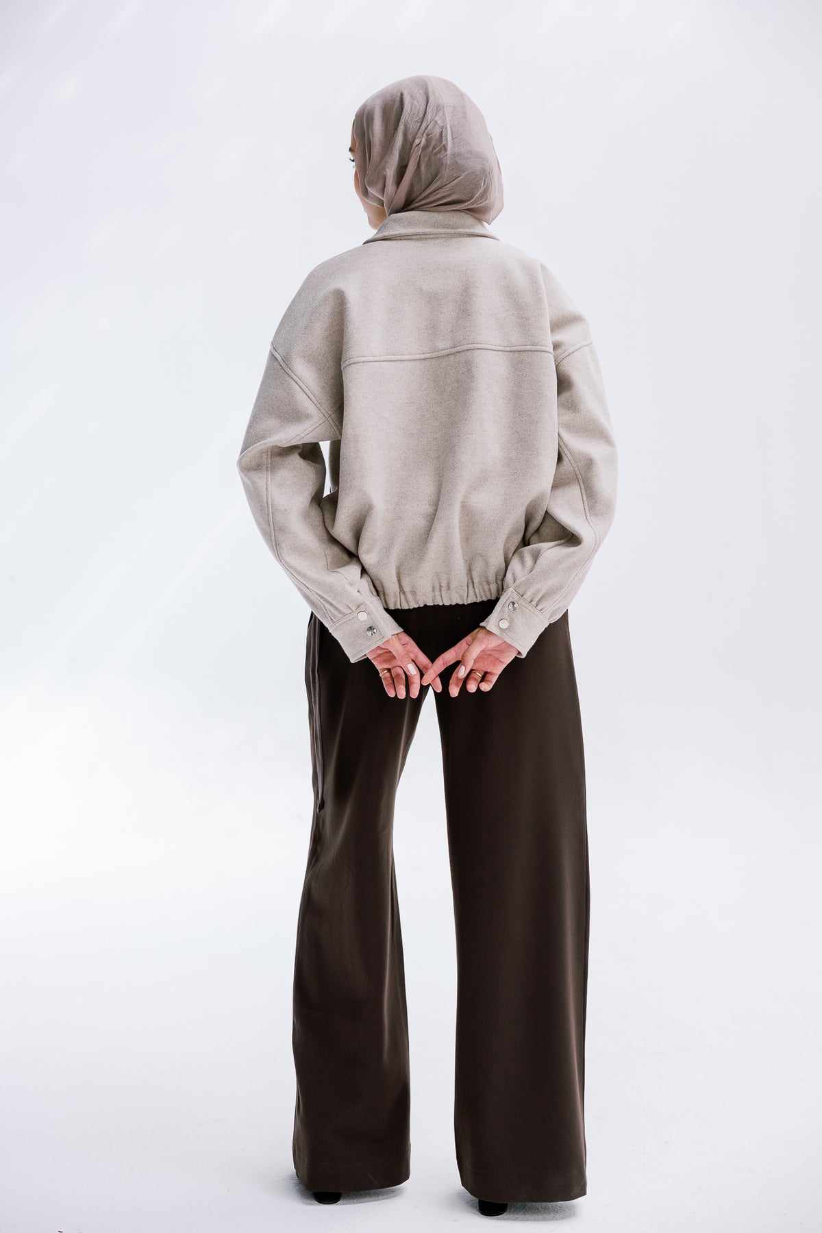 Daily Bomber Jacket in Greige