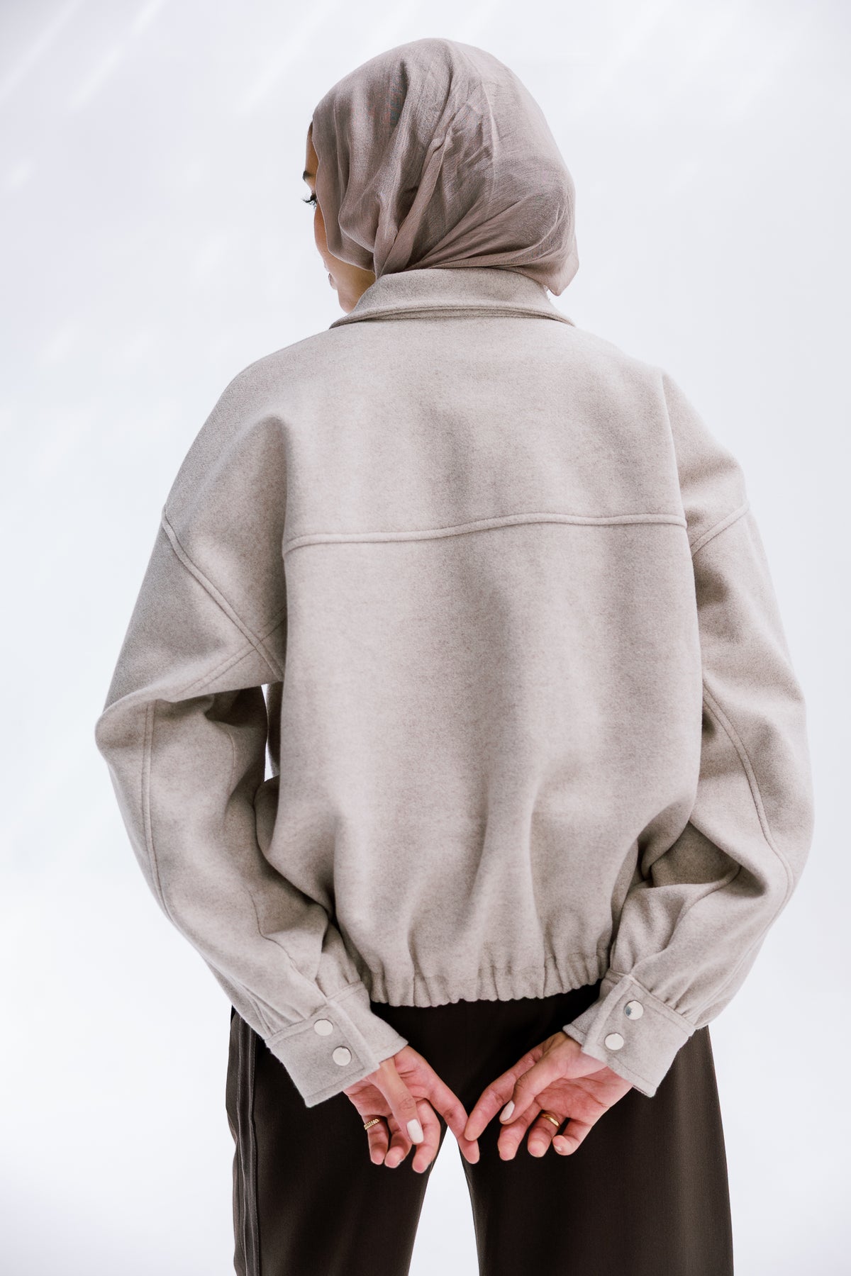 Daily Bomber Jacket in Greige
