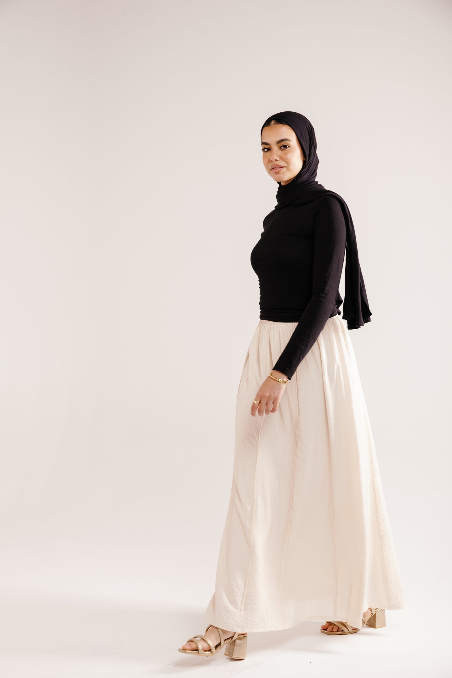 The Sway Skirt in Cream