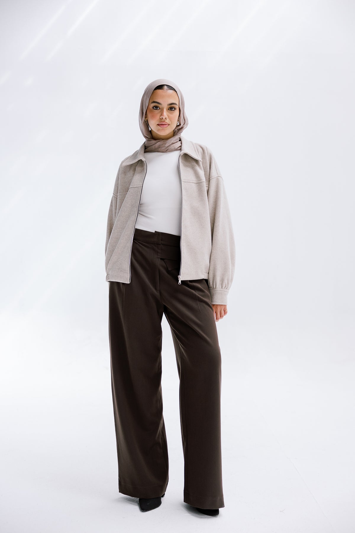 Daily Bomber Jacket in Greige