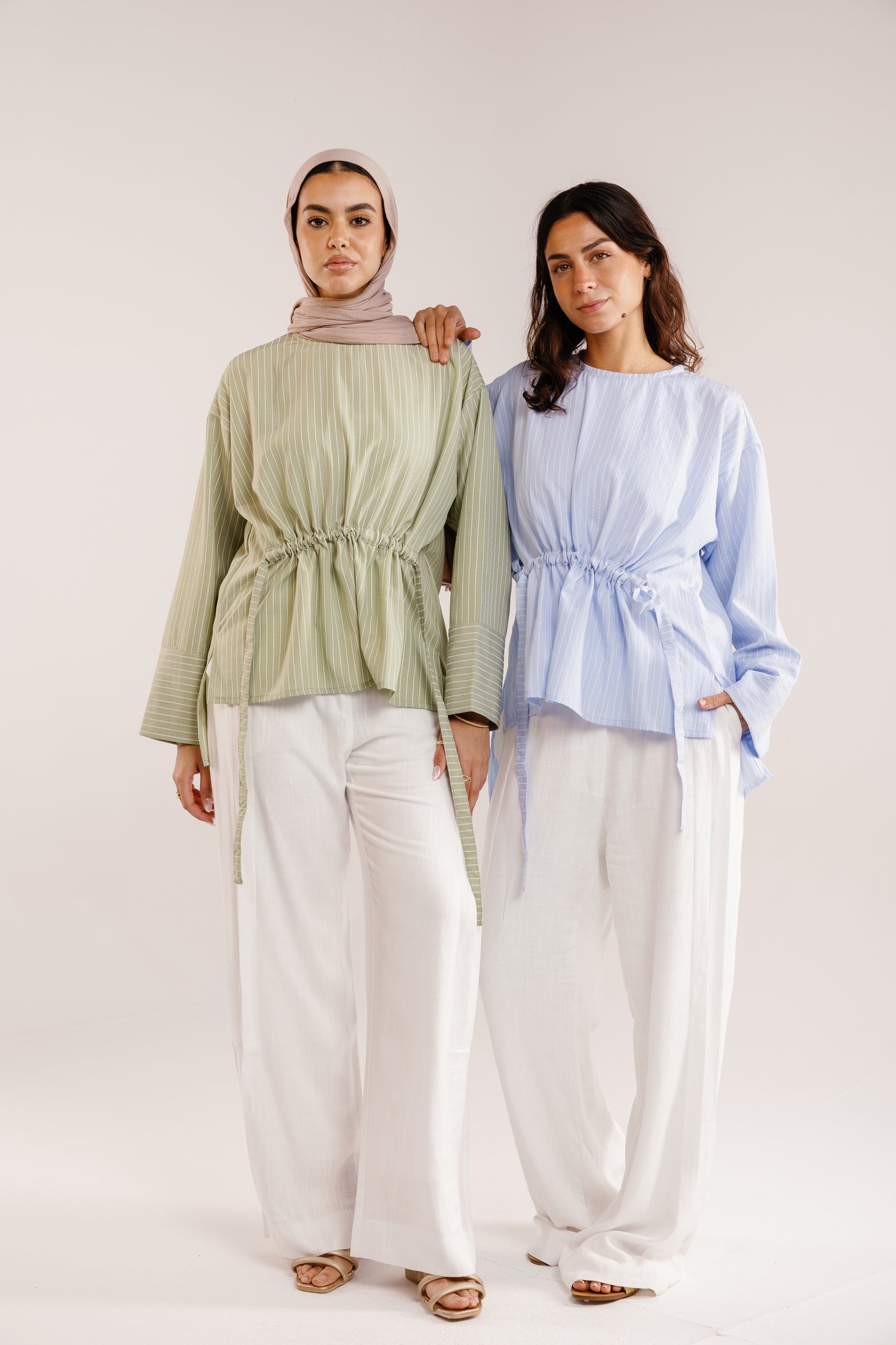 The Liner Blouse in Sky Blue