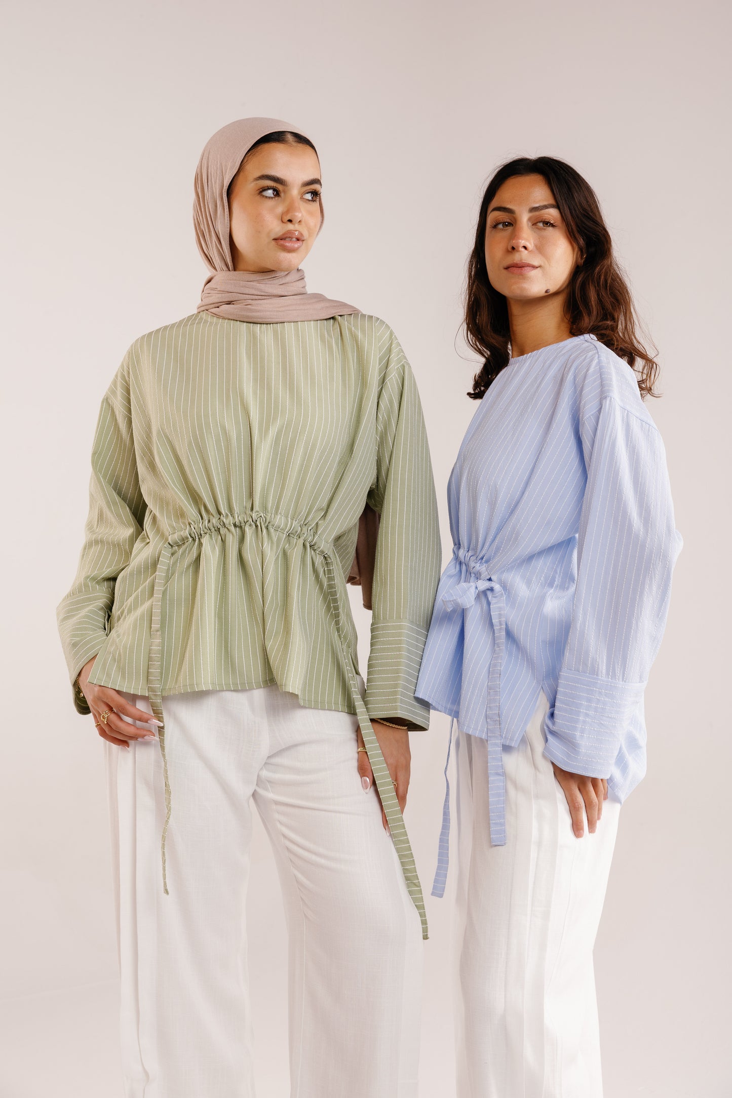The Liner Blouse in Sky Blue