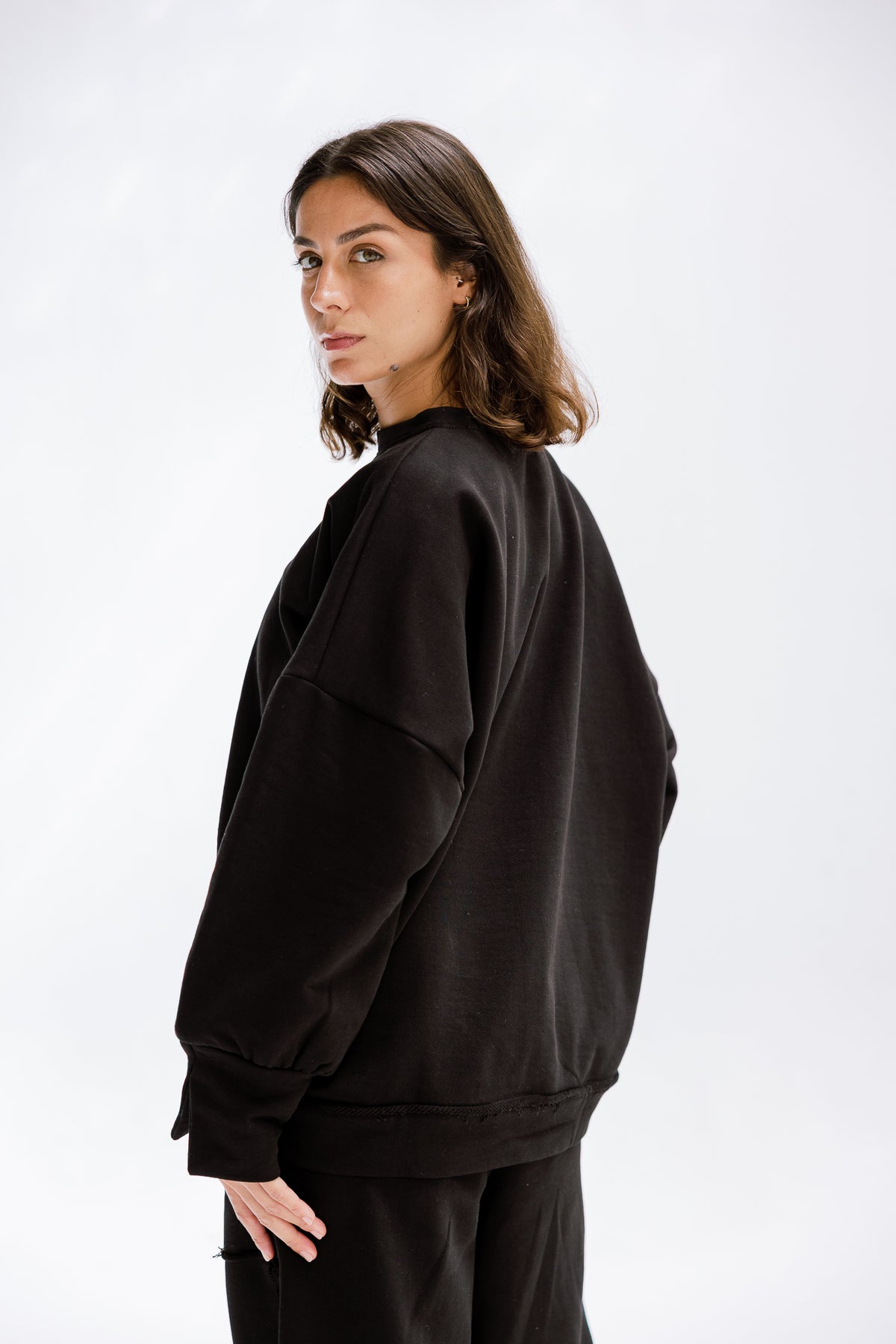 Fall Crewneck Set in Black