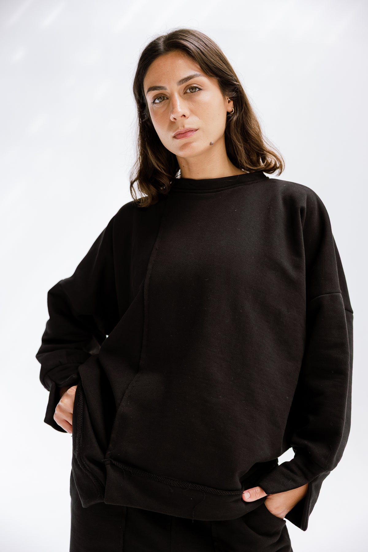 Fall Crewneck Set in Black