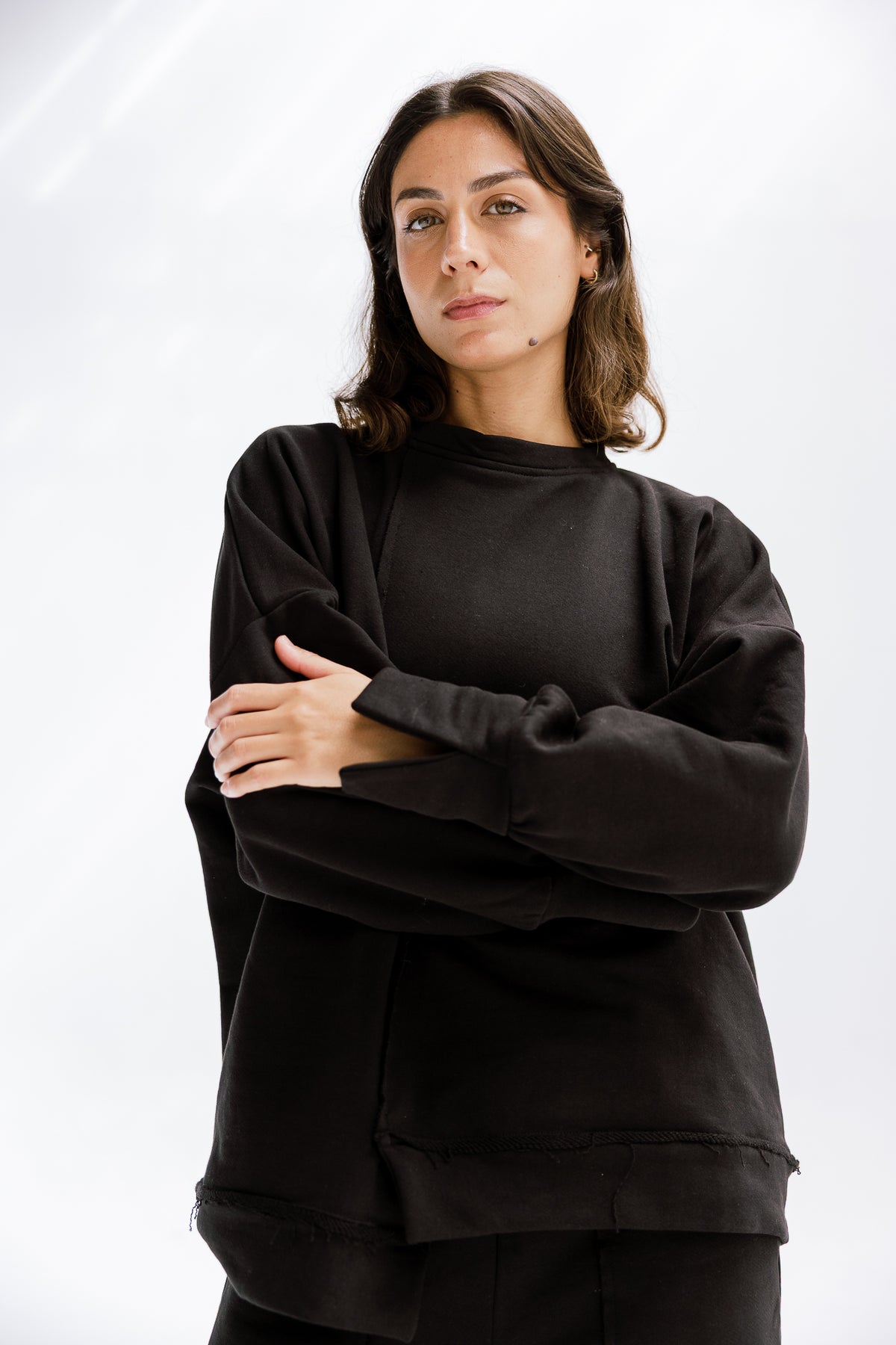 Fall Crewneck Set in Black
