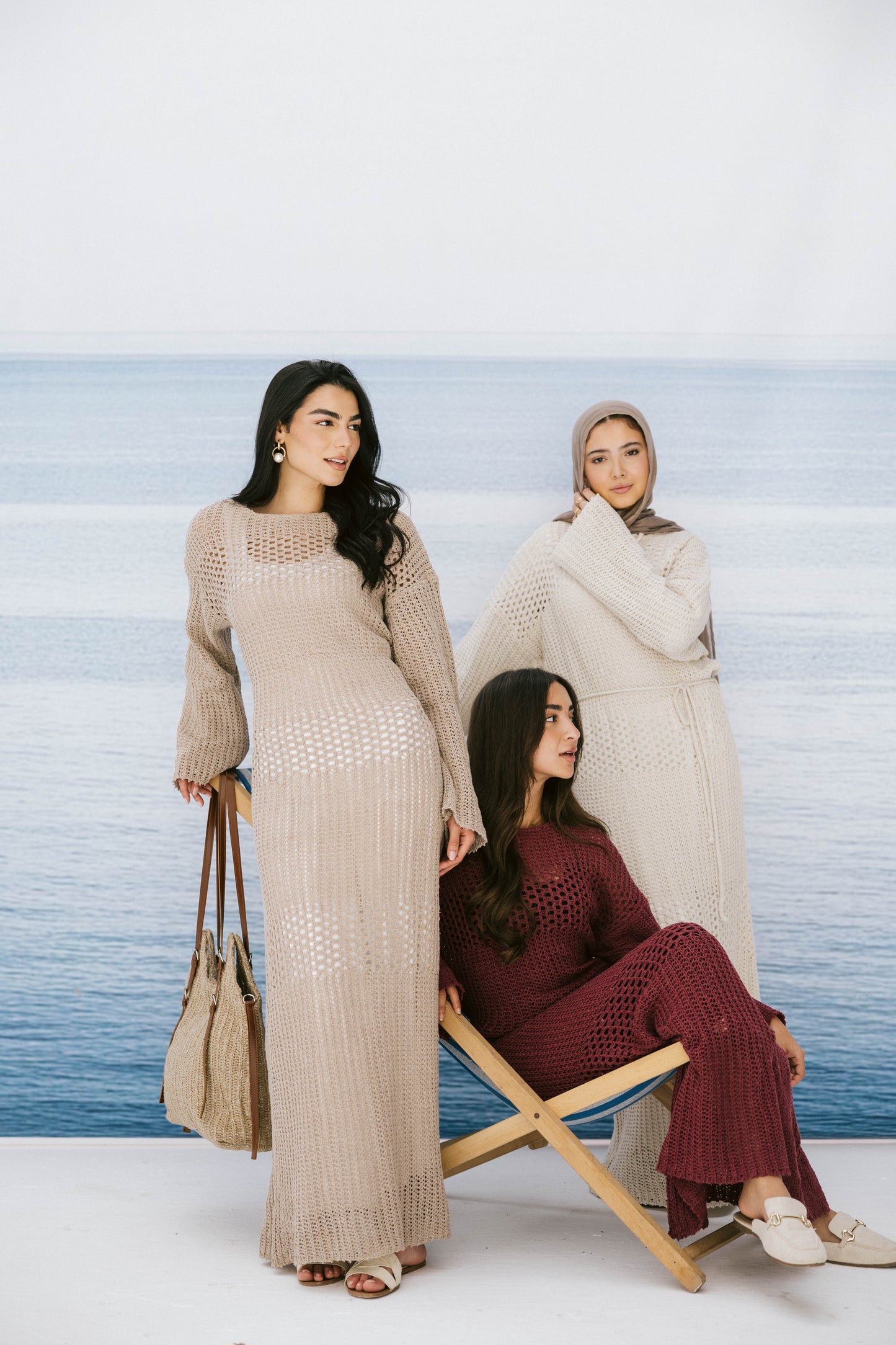 The Fish Net dress in Gray