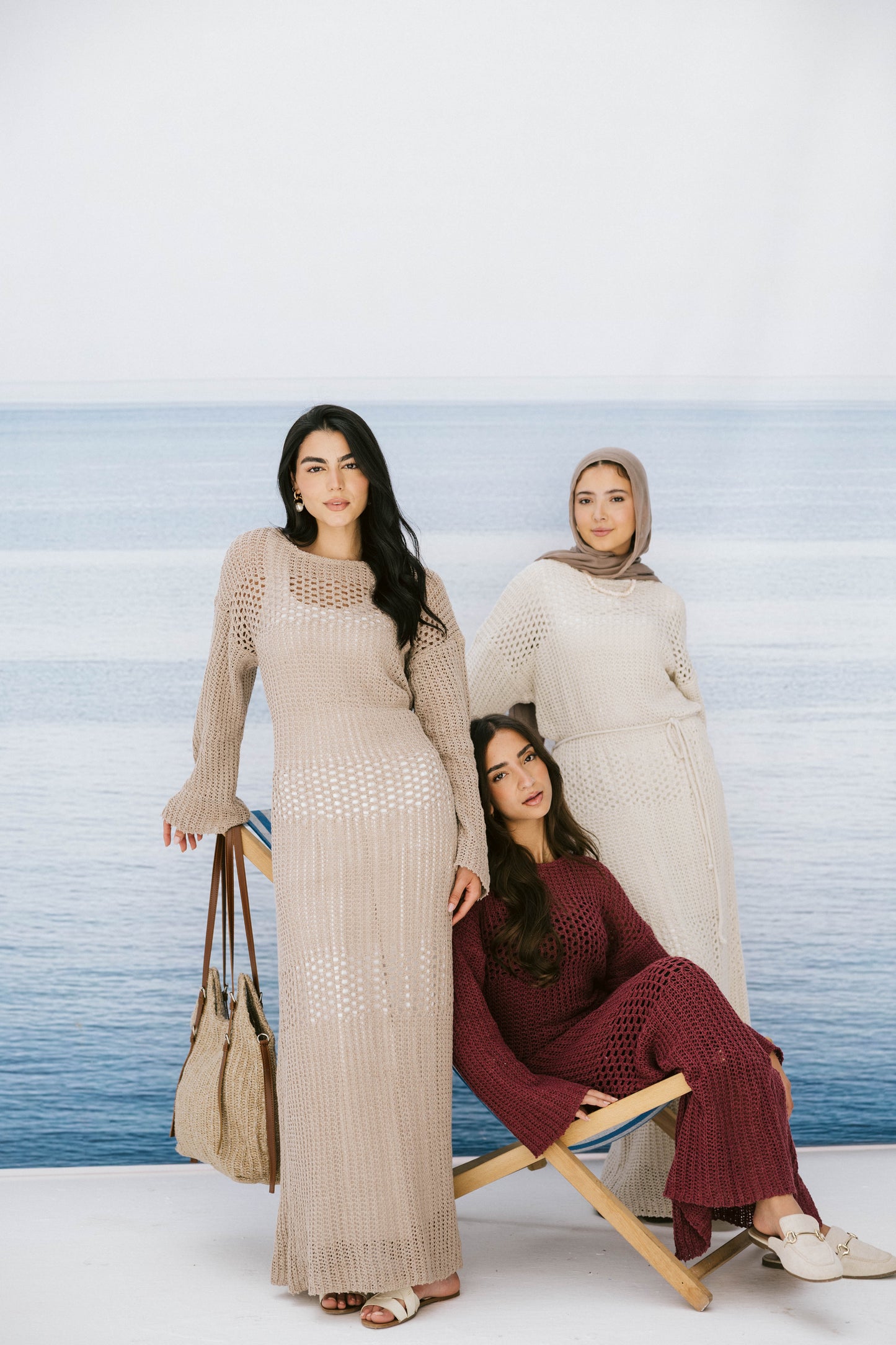 The Fish Net dress in Gray