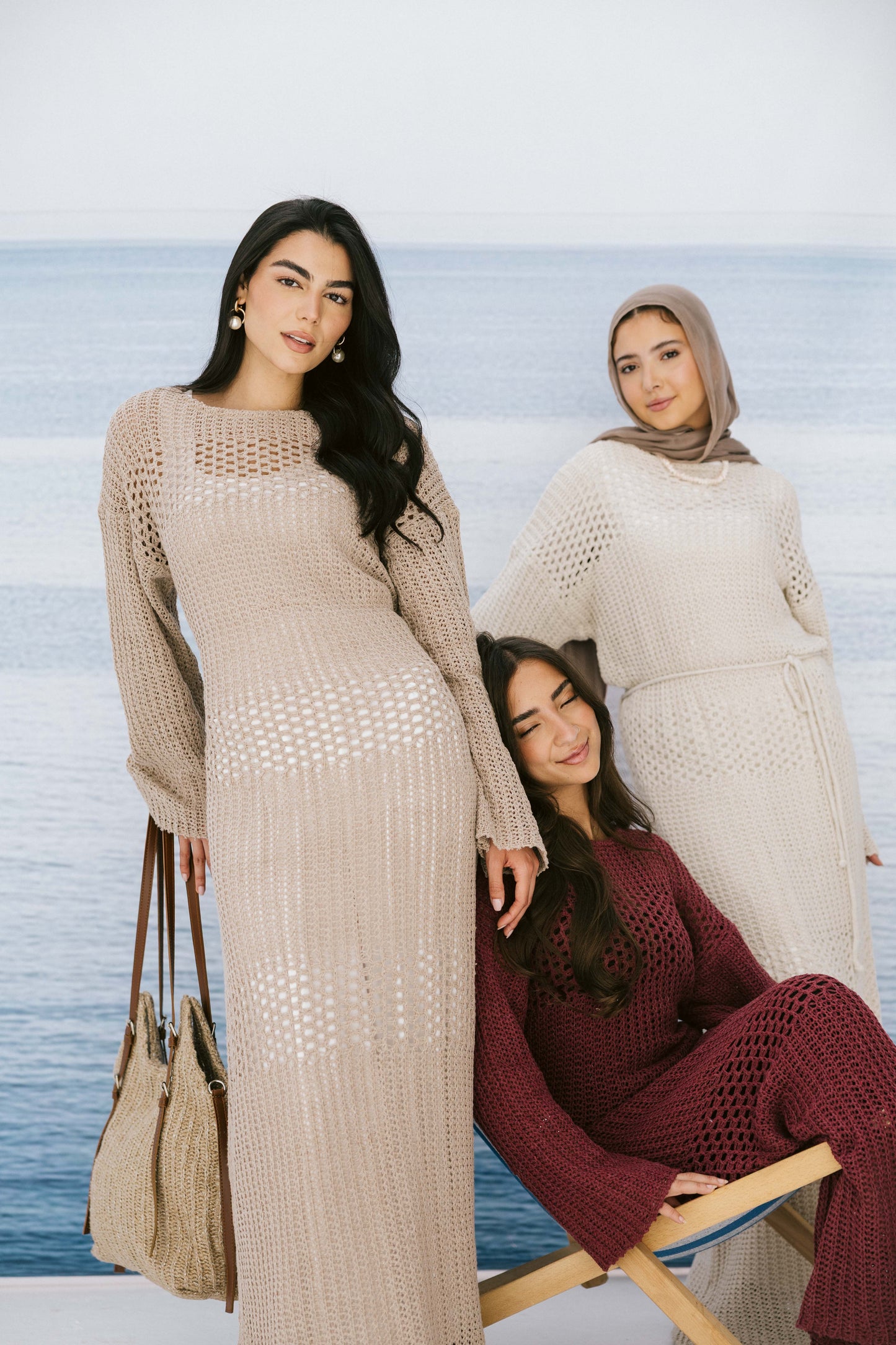 The Fish Net dress in Gray