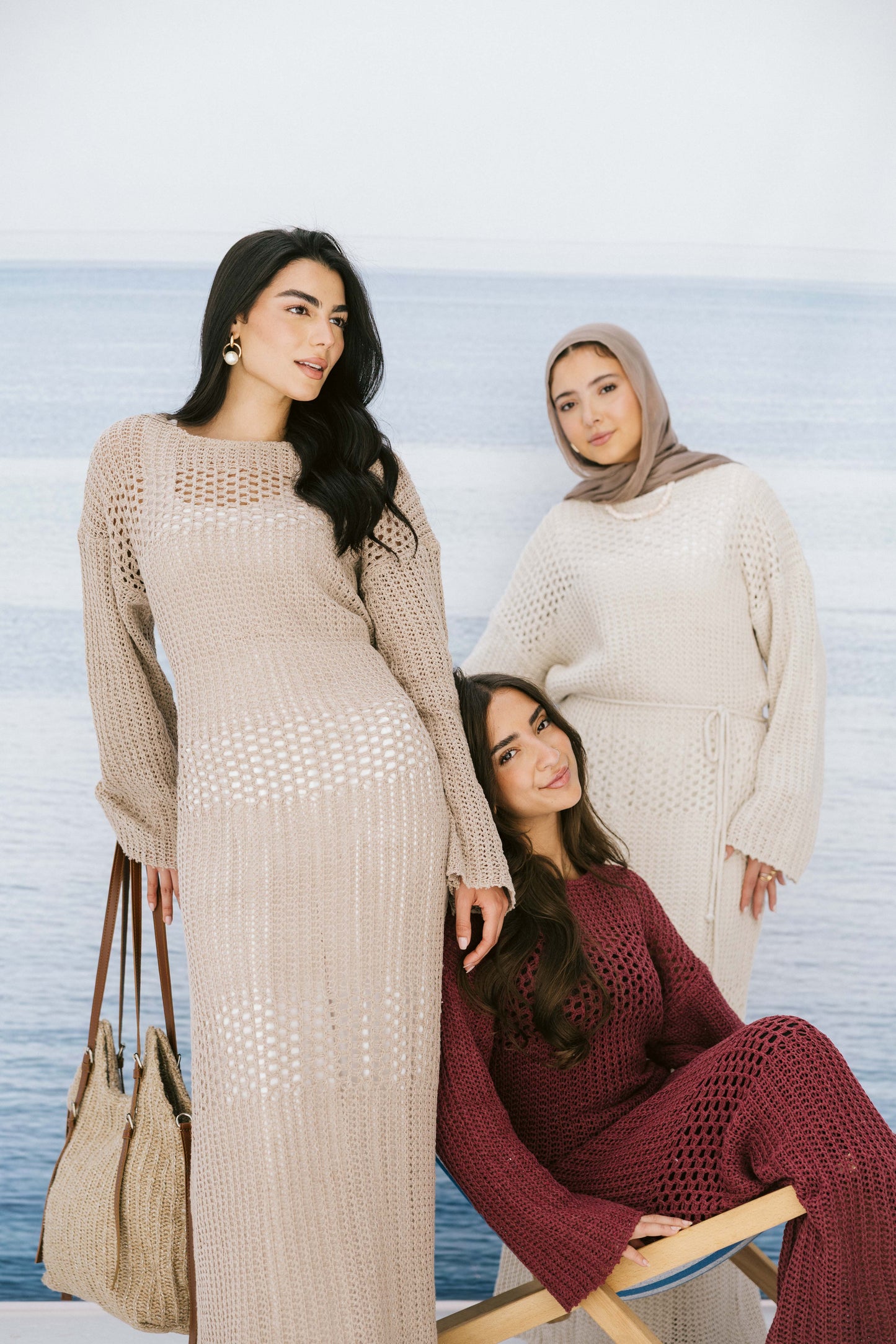 The Fish Net dress in Gray