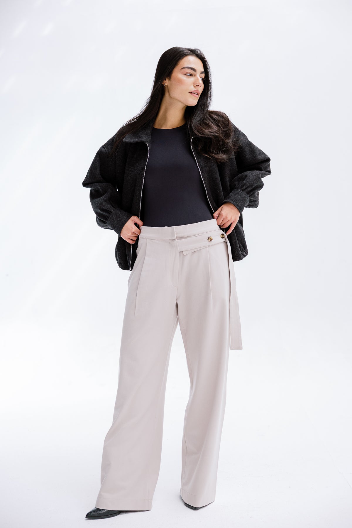 Daily Bomber Jacket in Charcoal