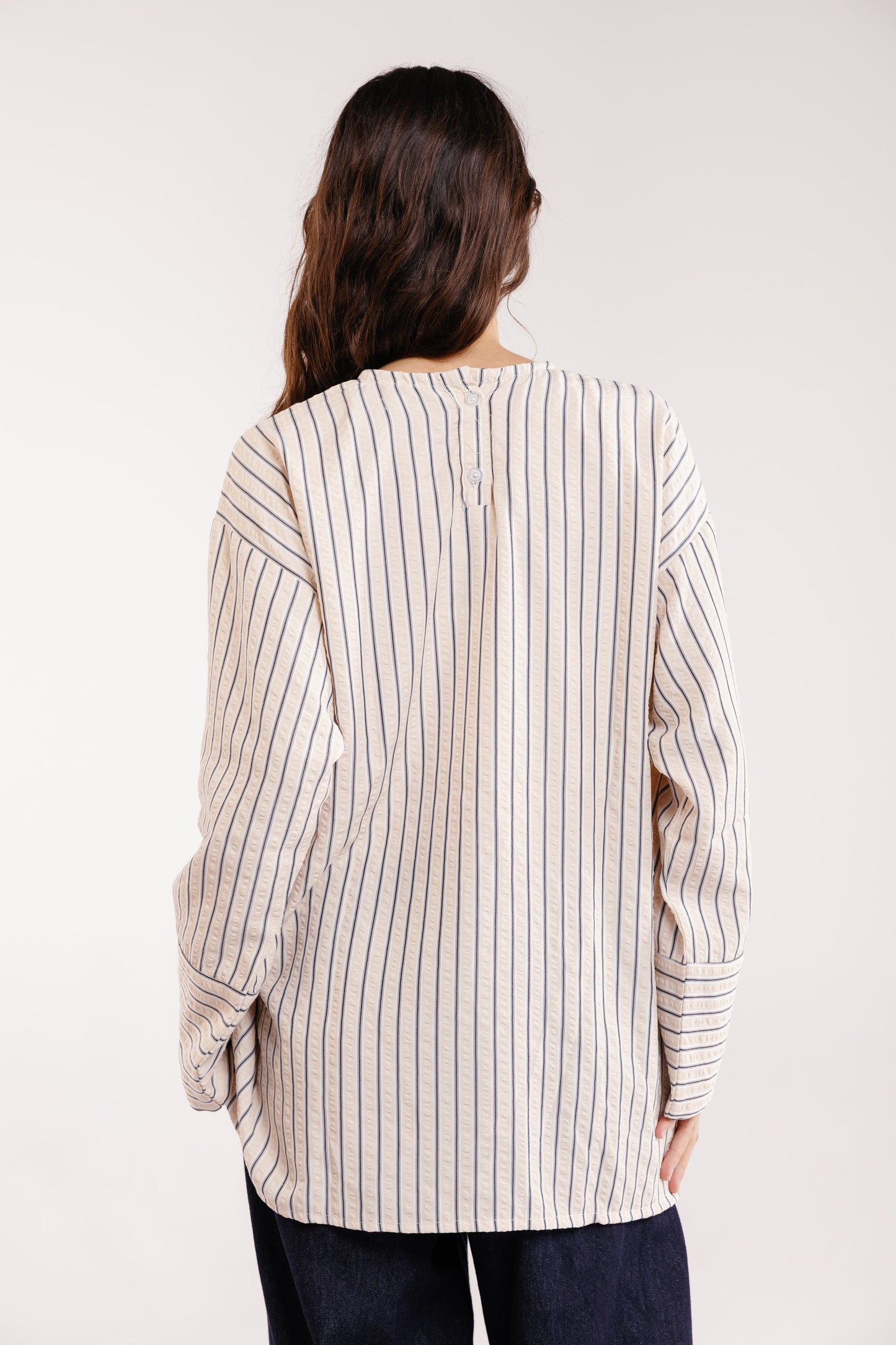 The Liner Blouse in Beige