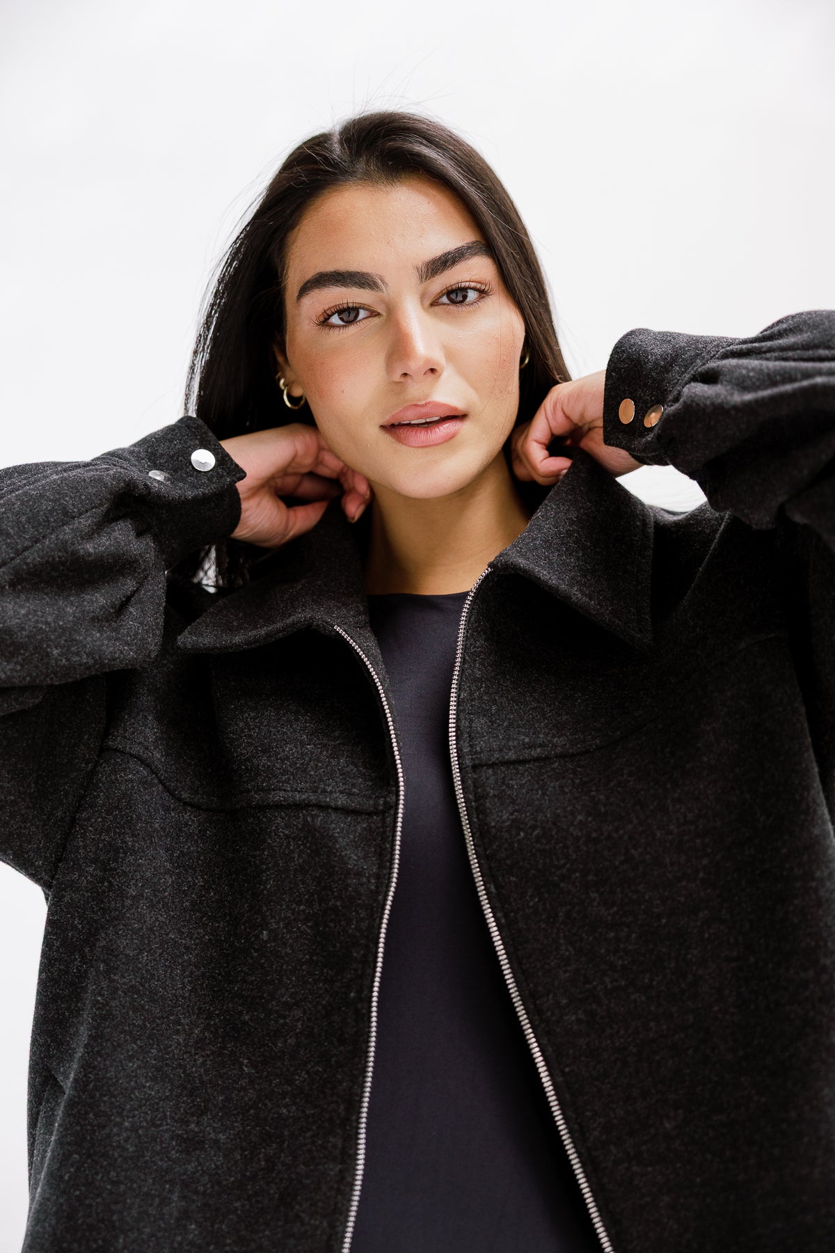 Daily Bomber Jacket in Charcoal