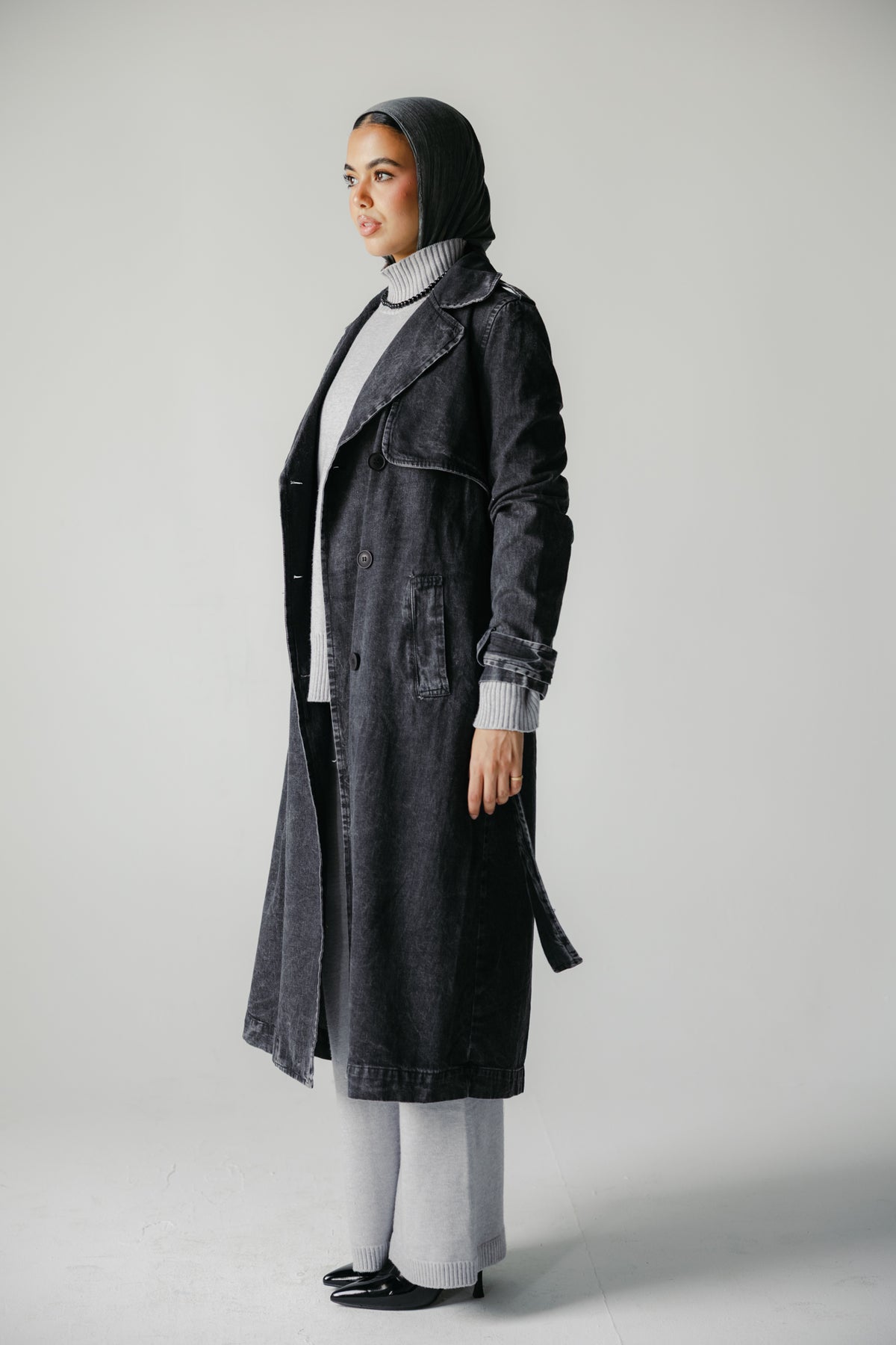 The Easy Days Denim Trench