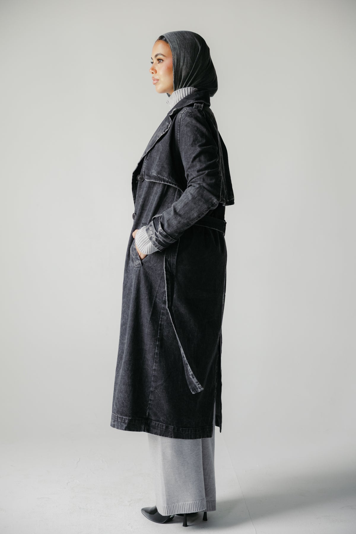 The Easy Days Denim Trench