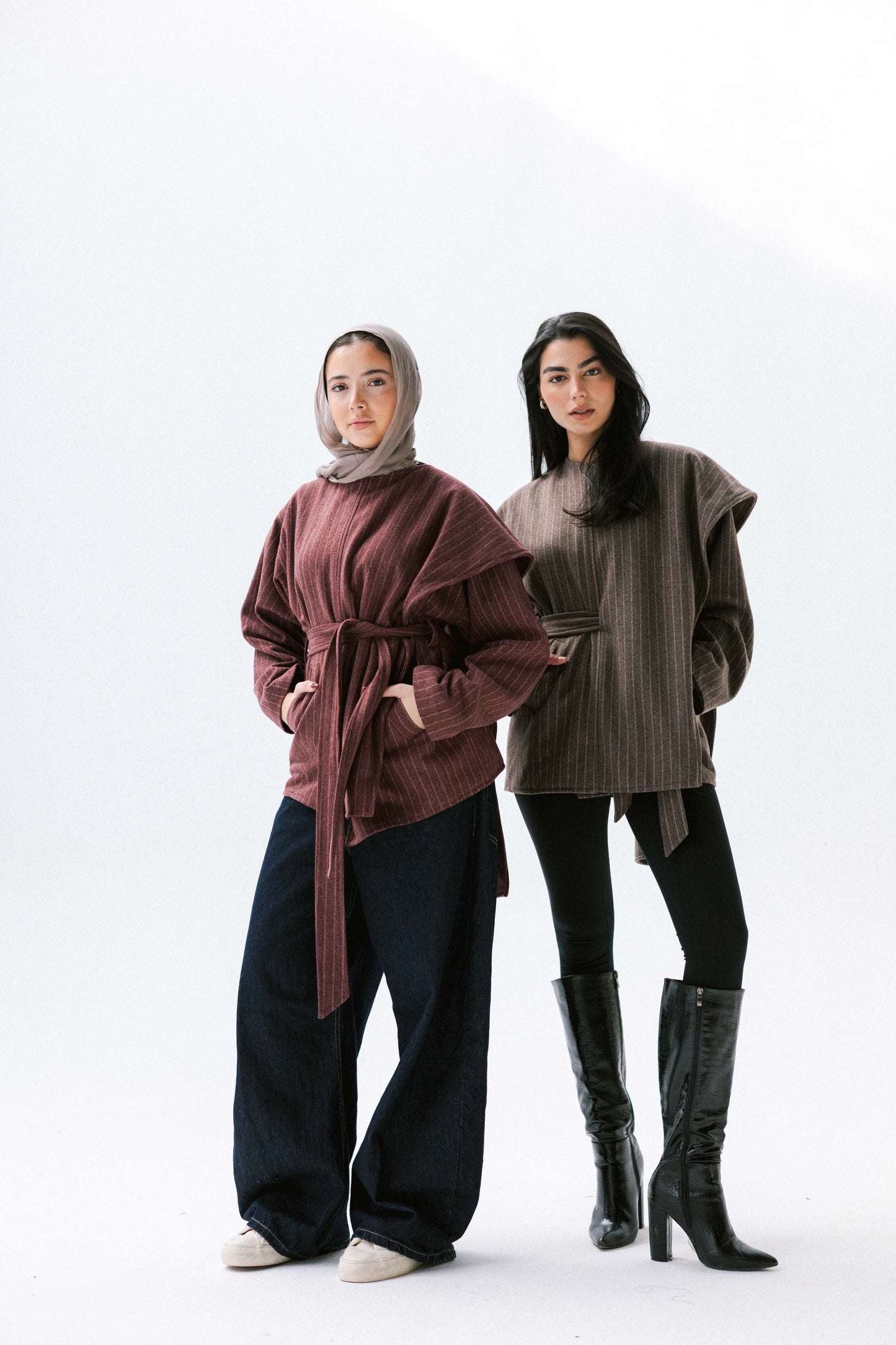 Obsidian Wrap Jacket in Brown