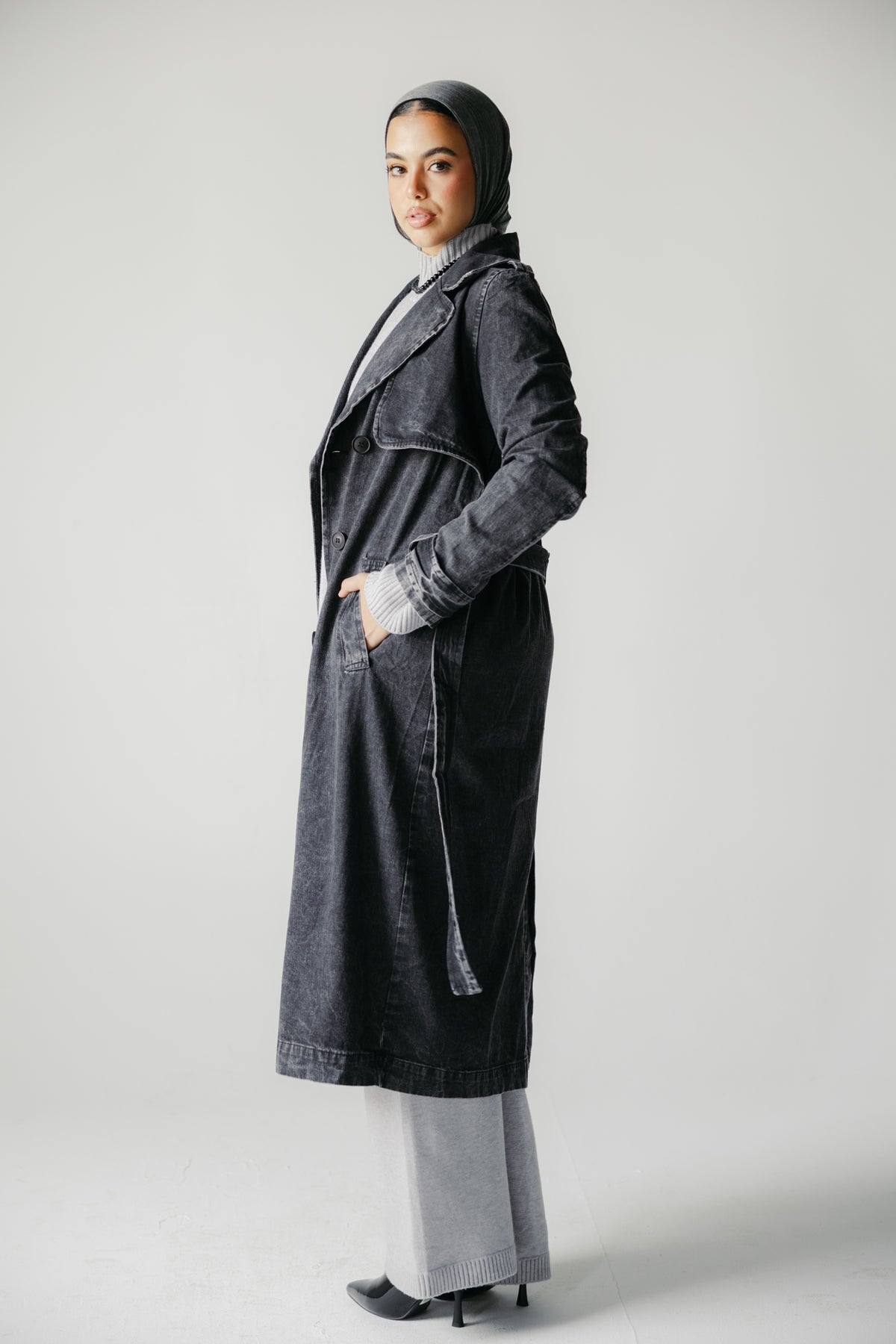 The Easy Days Denim Trench
