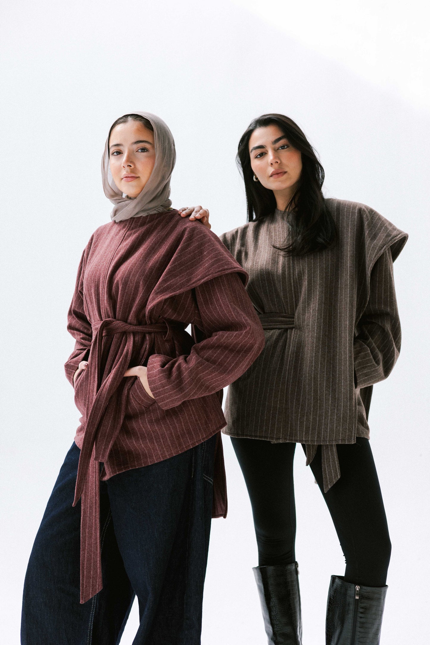 Obsidian Wrap Jacket in Brown