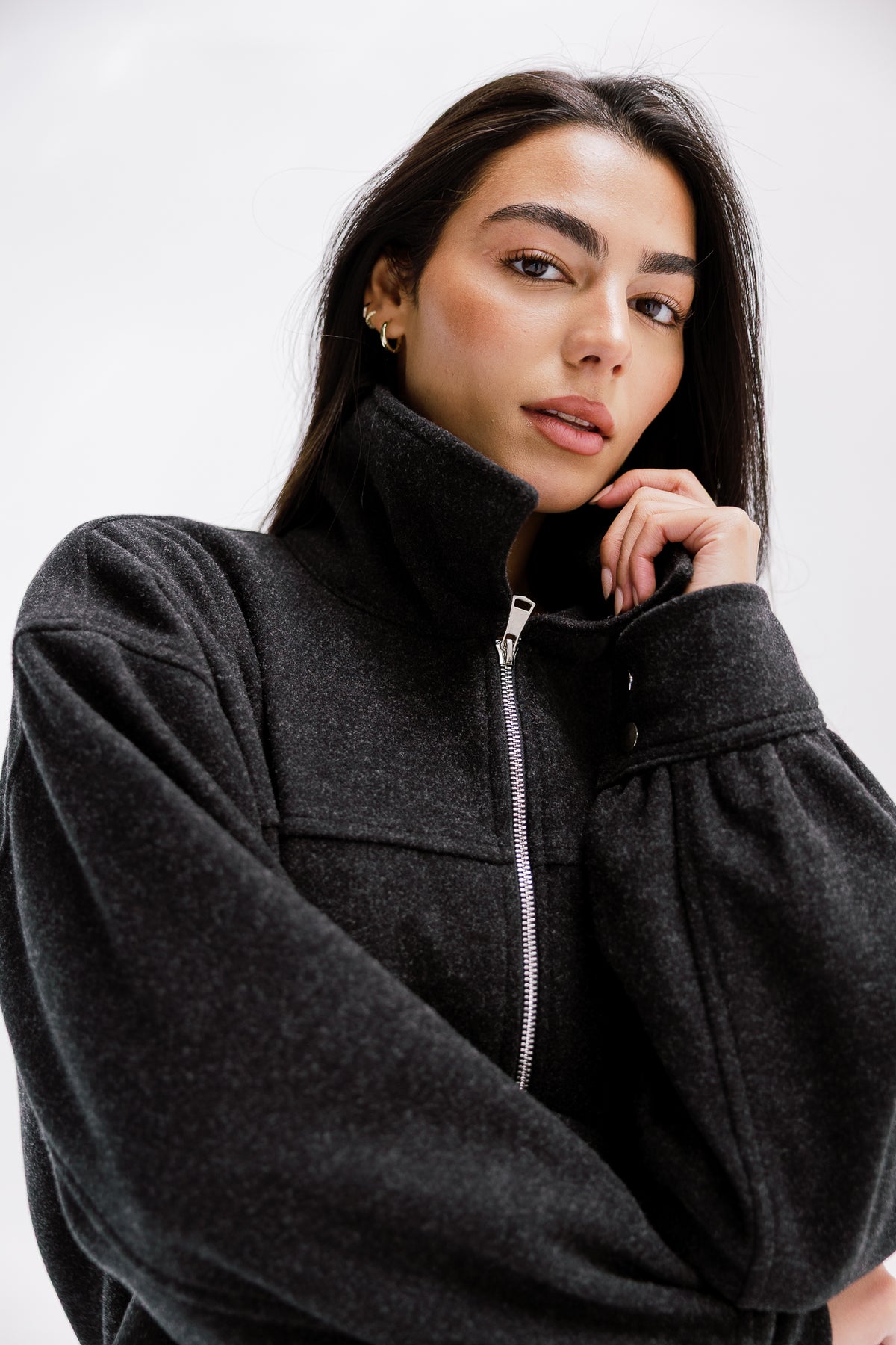 Daily Bomber Jacket in Charcoal