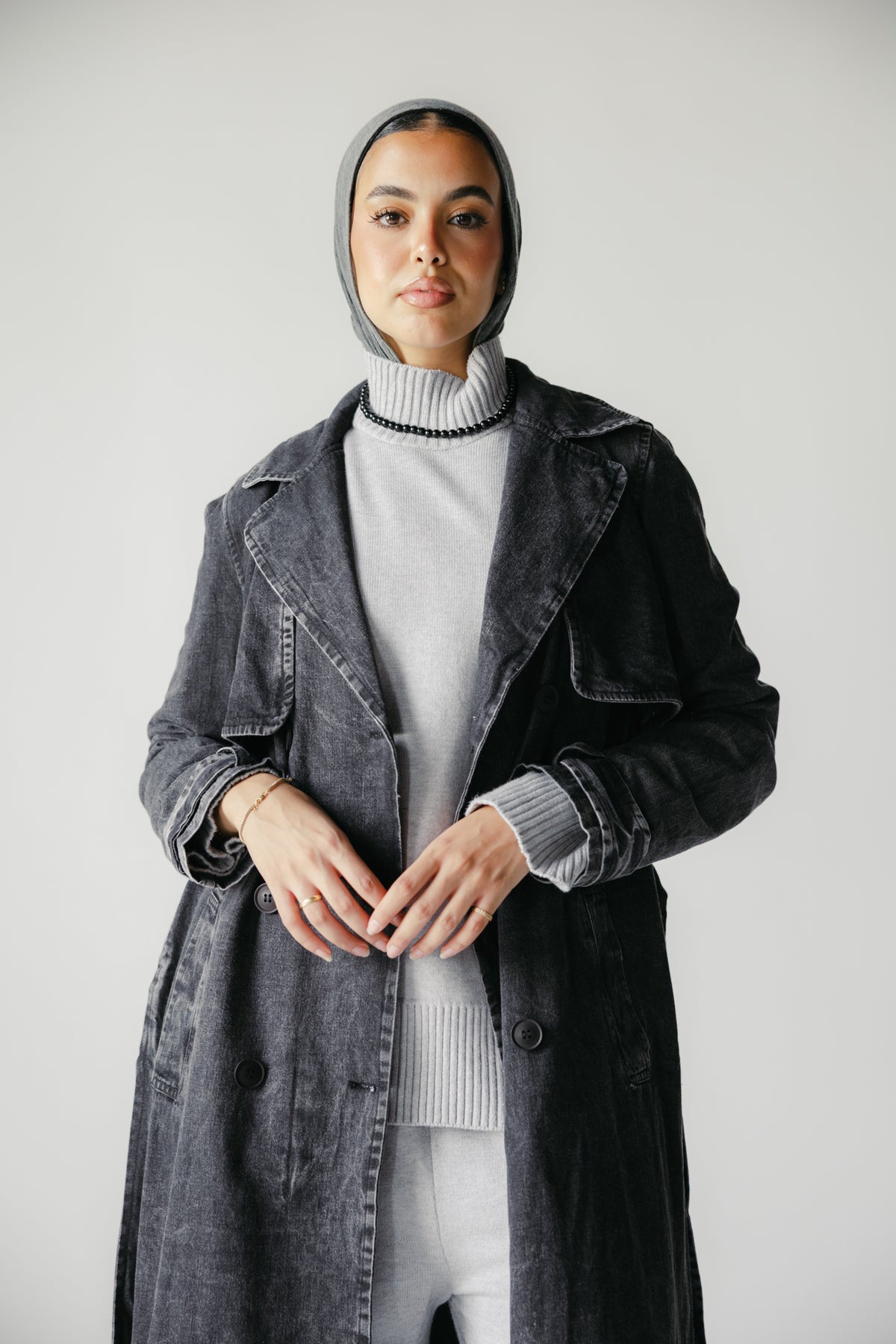 The Easy Days Denim Trench