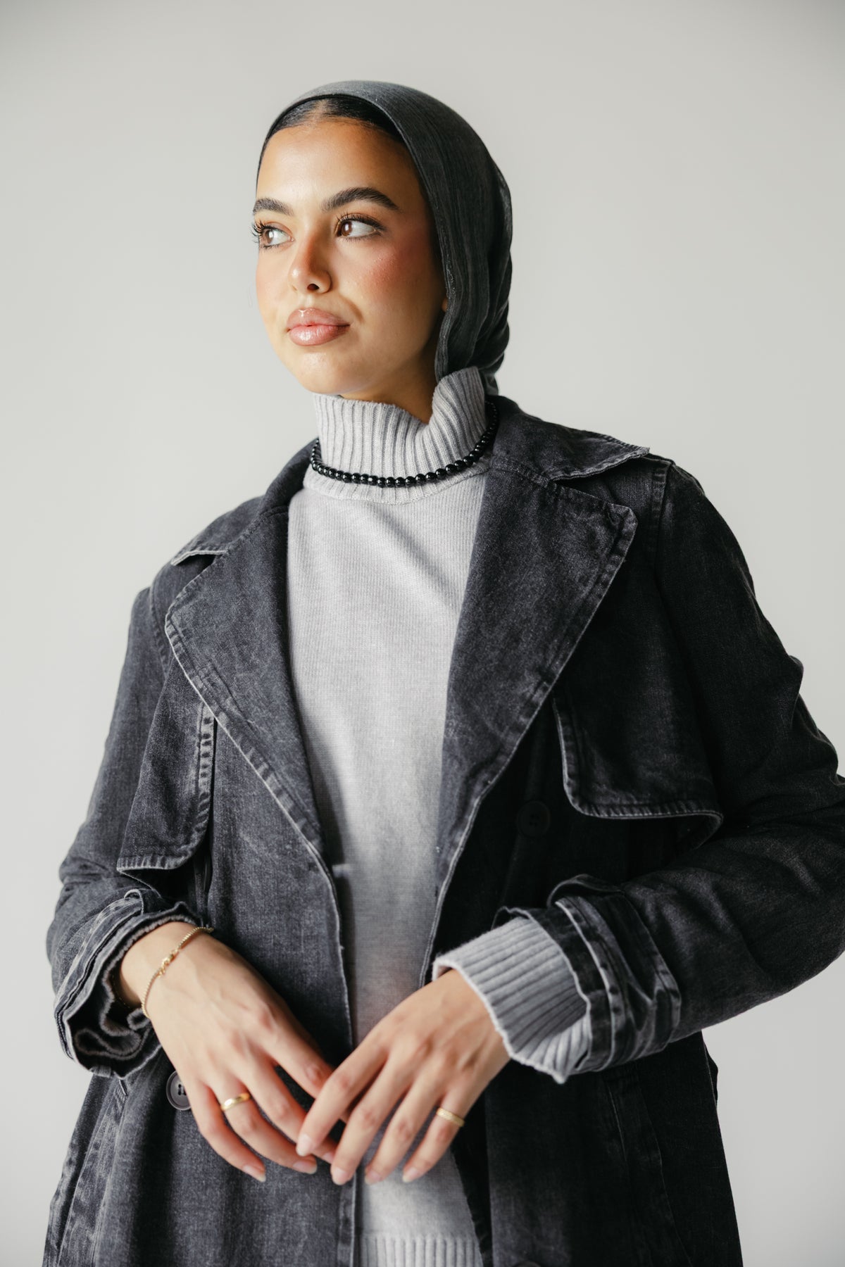 The Easy Days Denim Trench