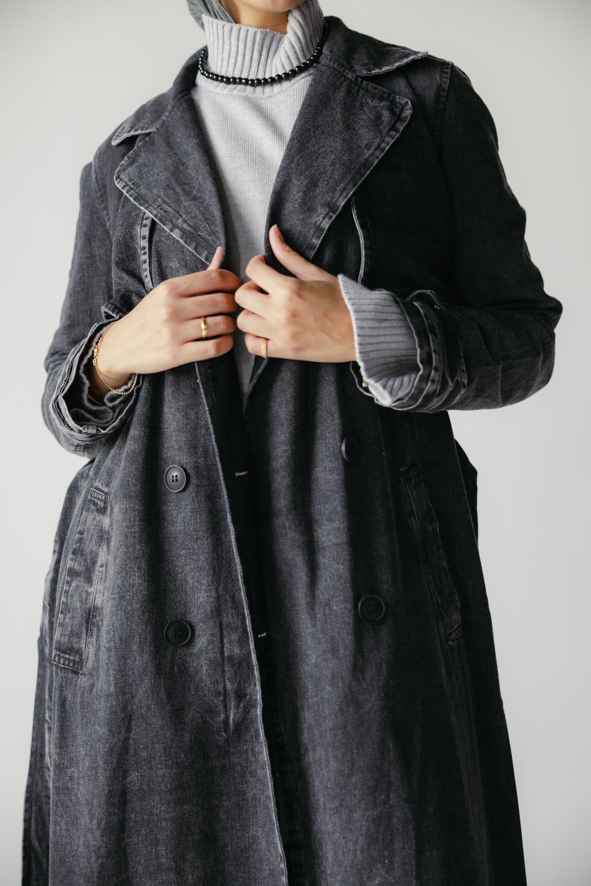 The Easy Days Denim Trench