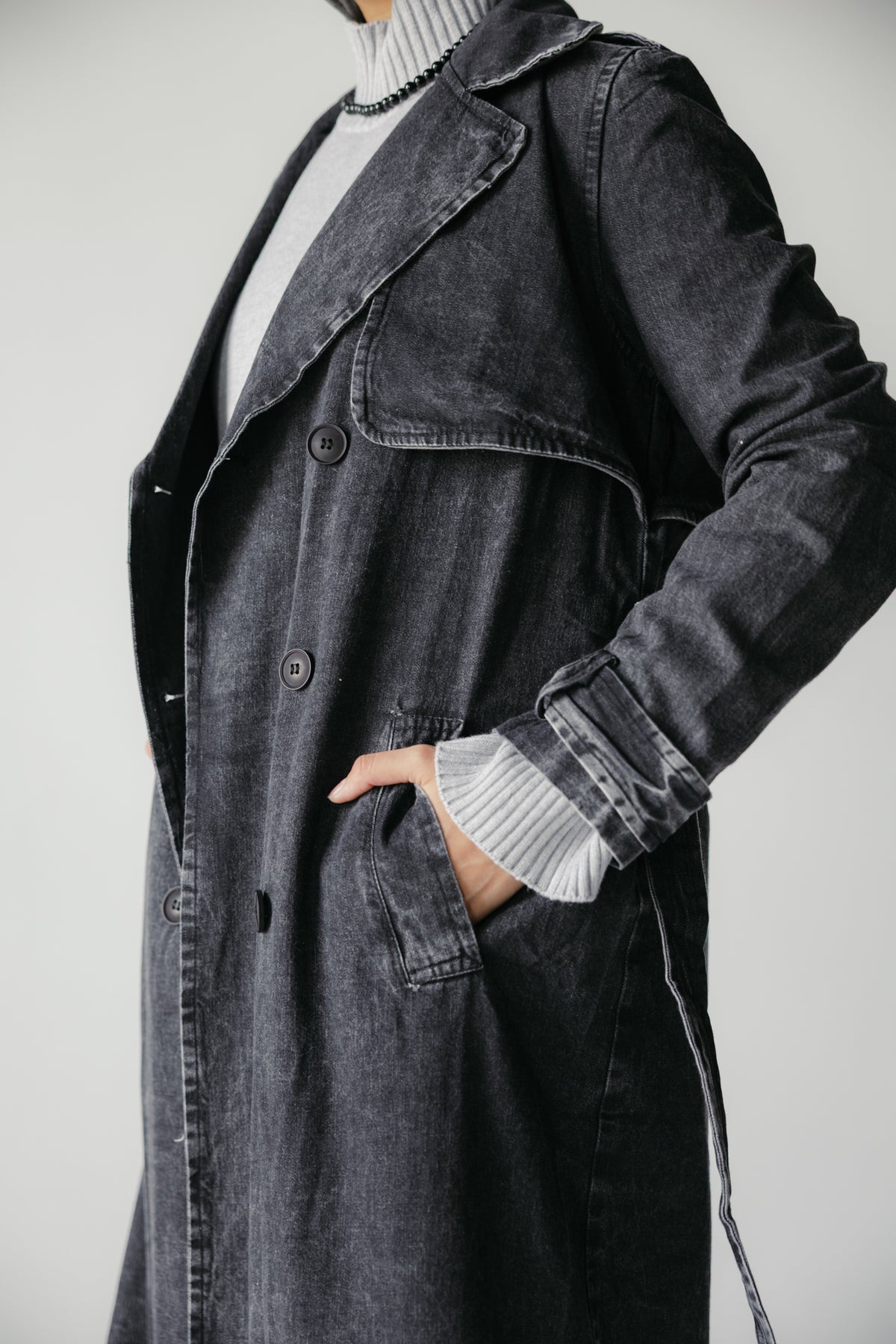The Easy Days Denim Trench