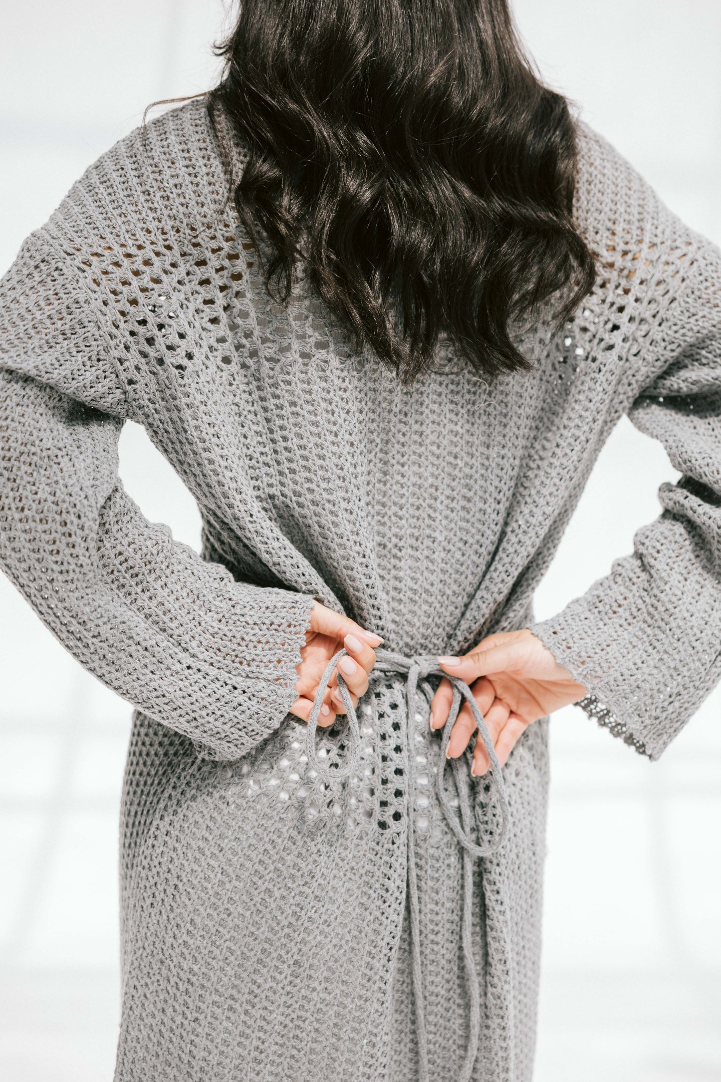 The Fish Net dress in Gray