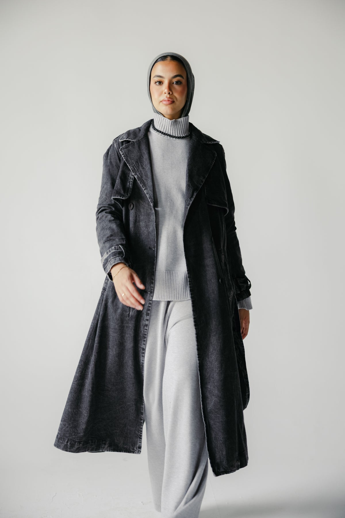 The Easy Days Denim Trench