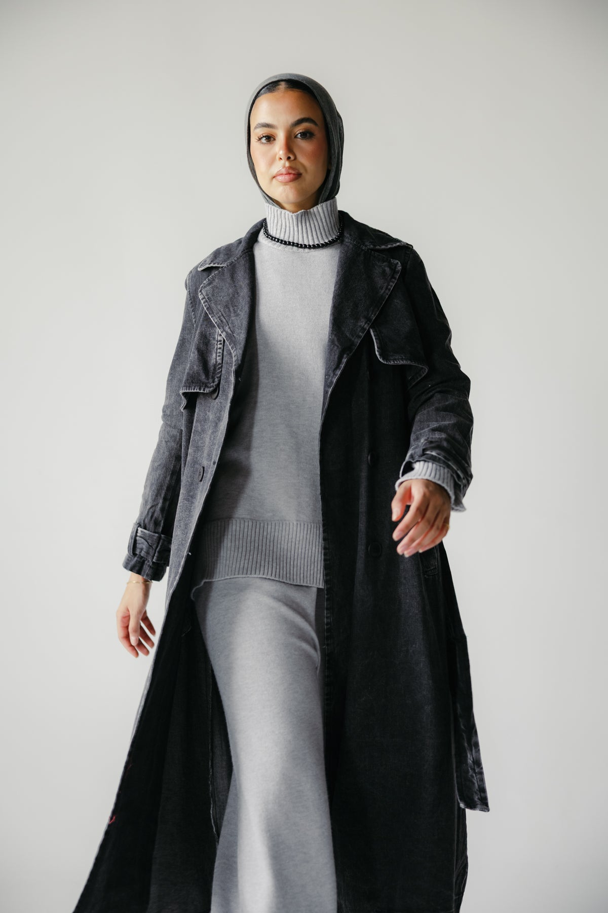 The Easy Days Denim Trench