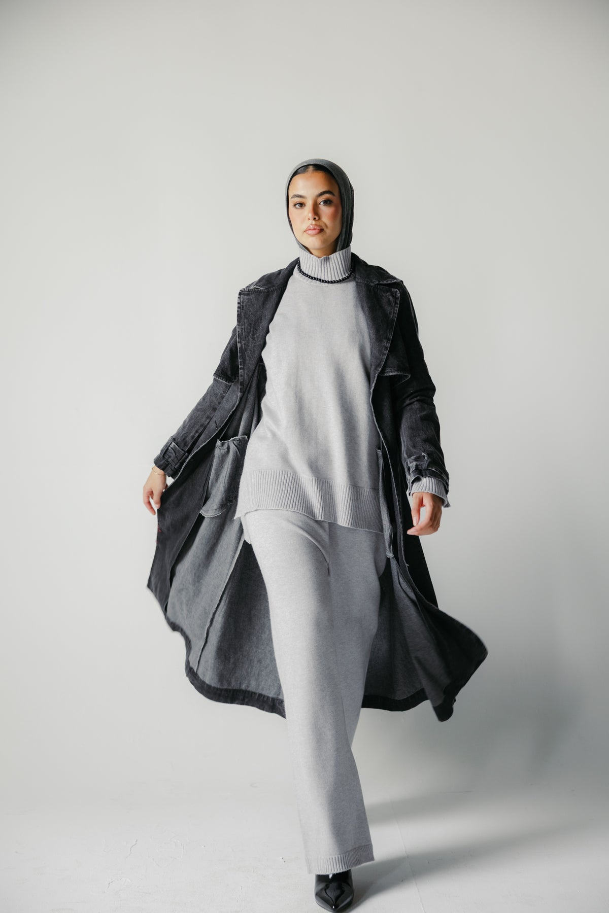The Easy Days Denim Trench