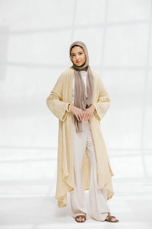 The Haze Cardigan in Corn