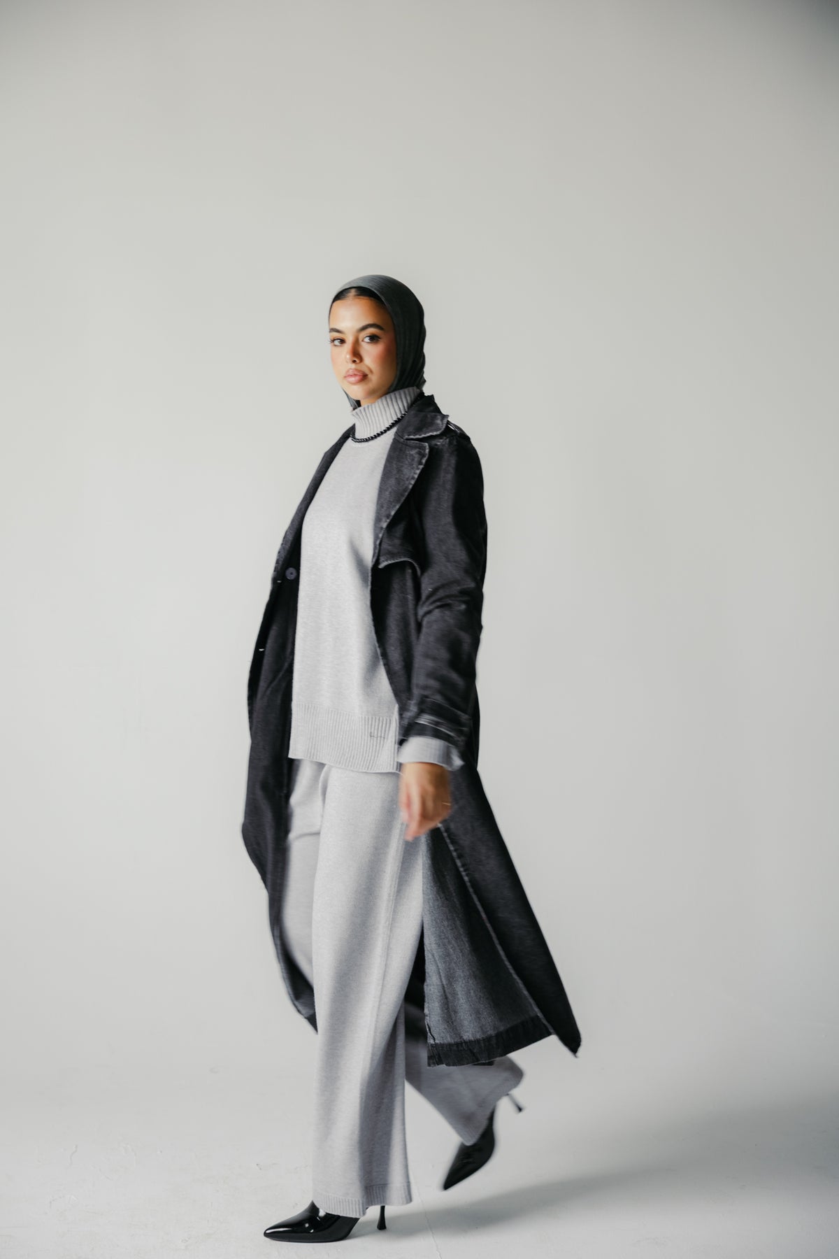 The Easy Days Denim Trench