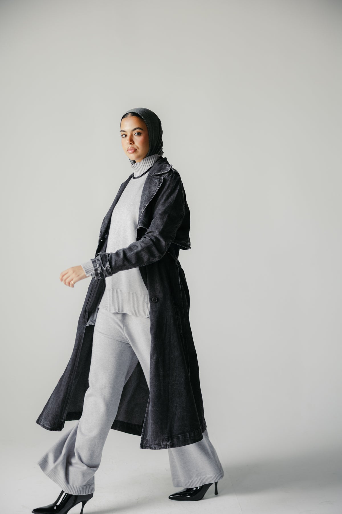The Easy Days Denim Trench