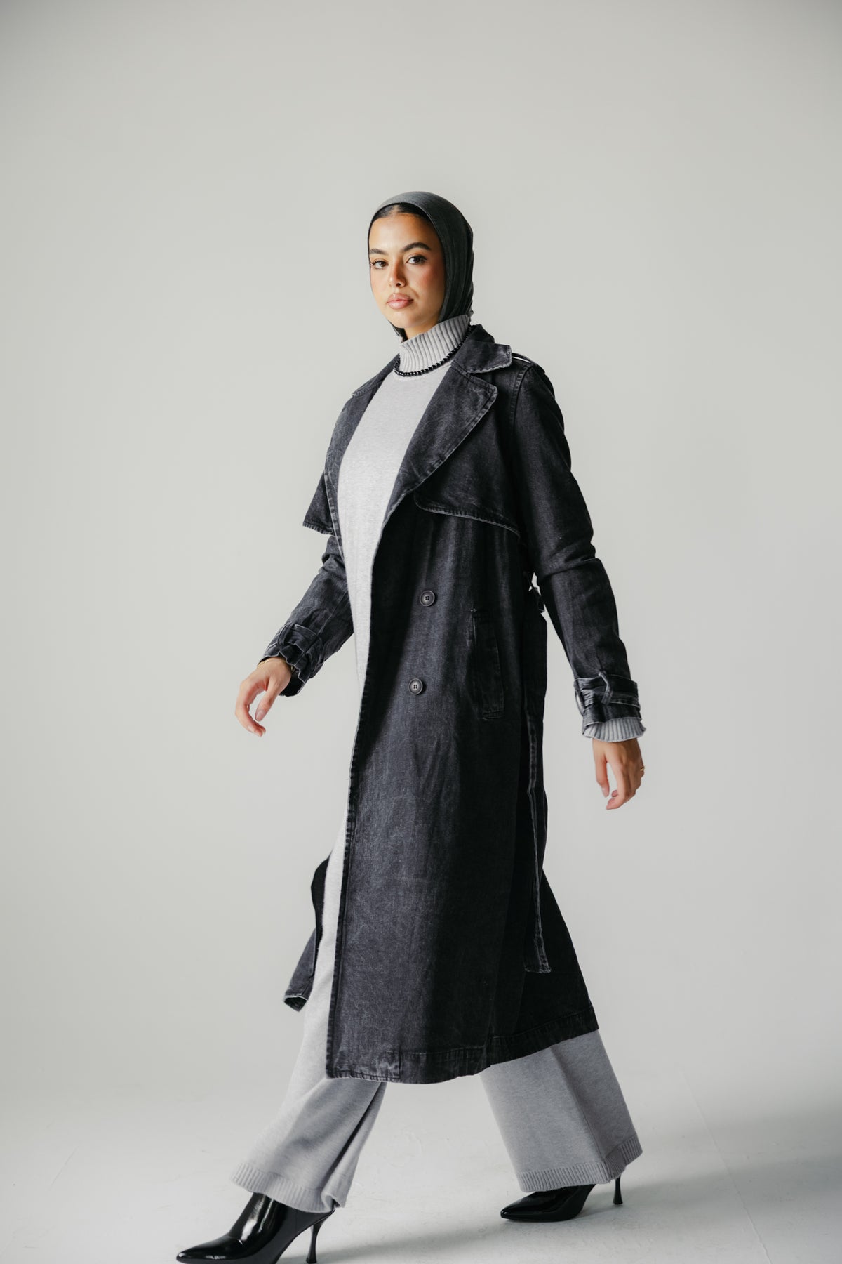 The Easy Days Denim Trench