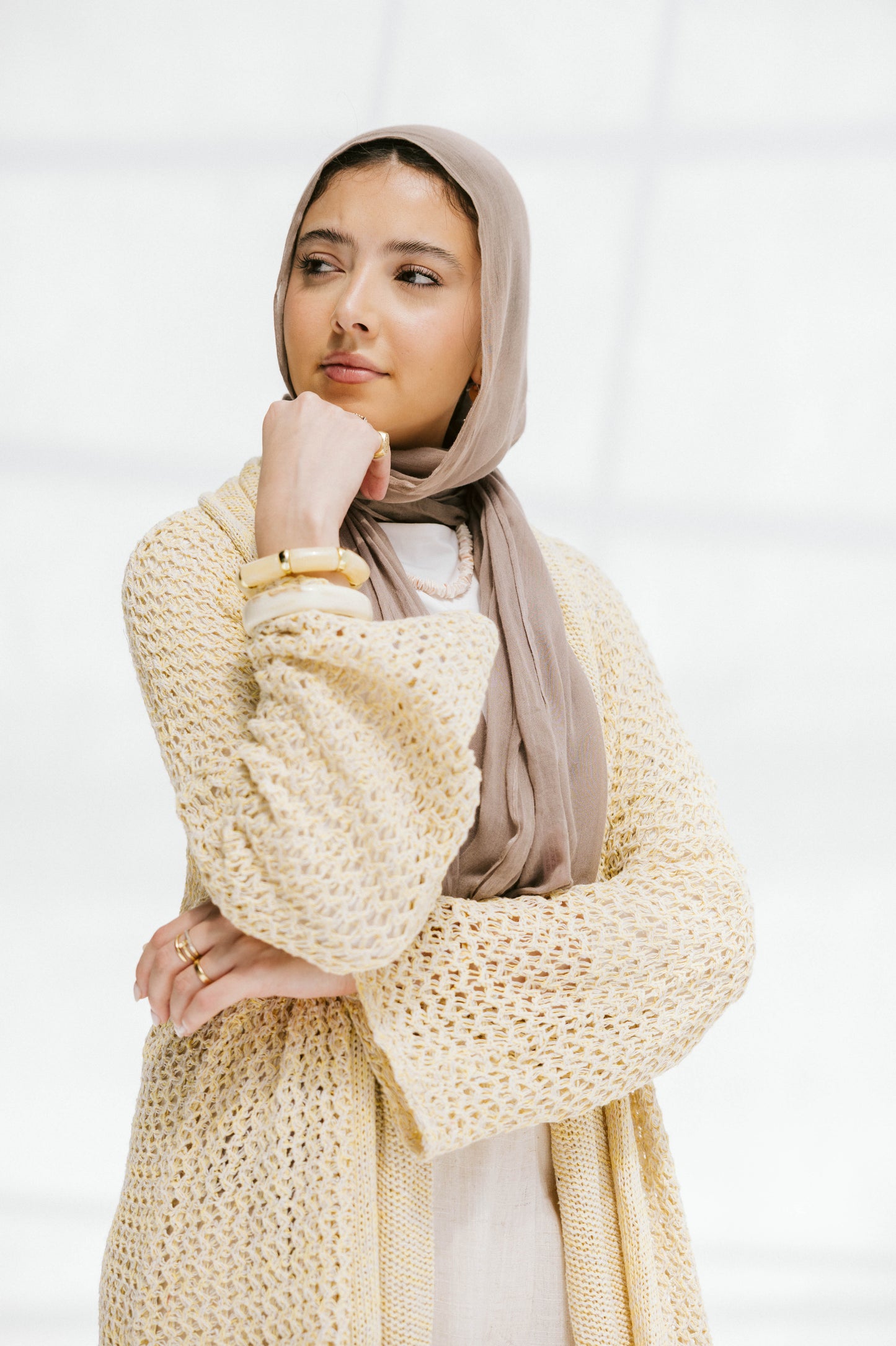 The Haze Cardigan in Corn