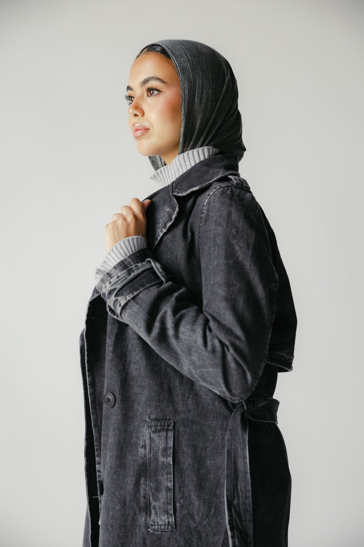 The Easy Days Denim Trench