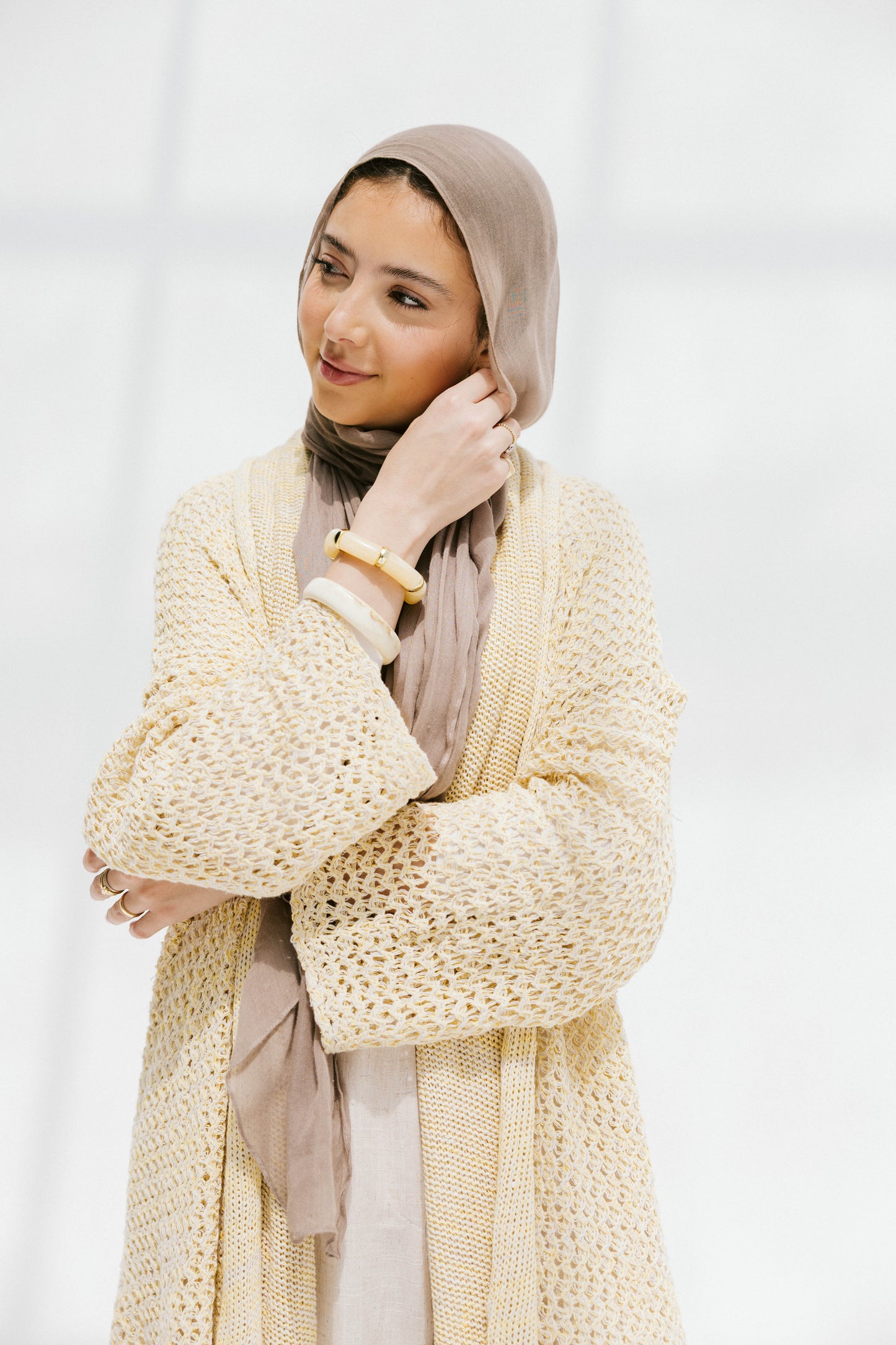 The Haze Cardigan in Corn