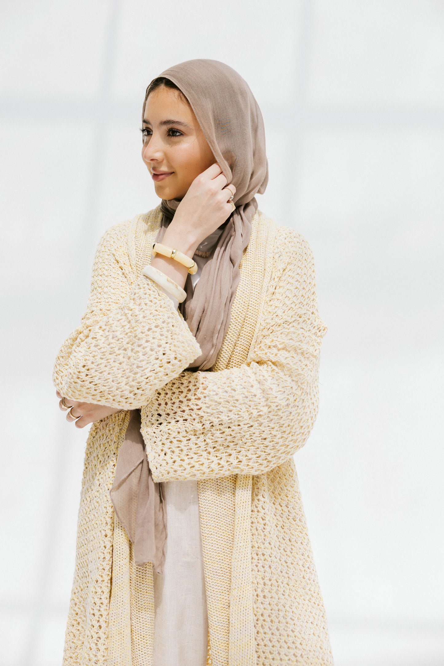 The Haze Cardigan in Corn