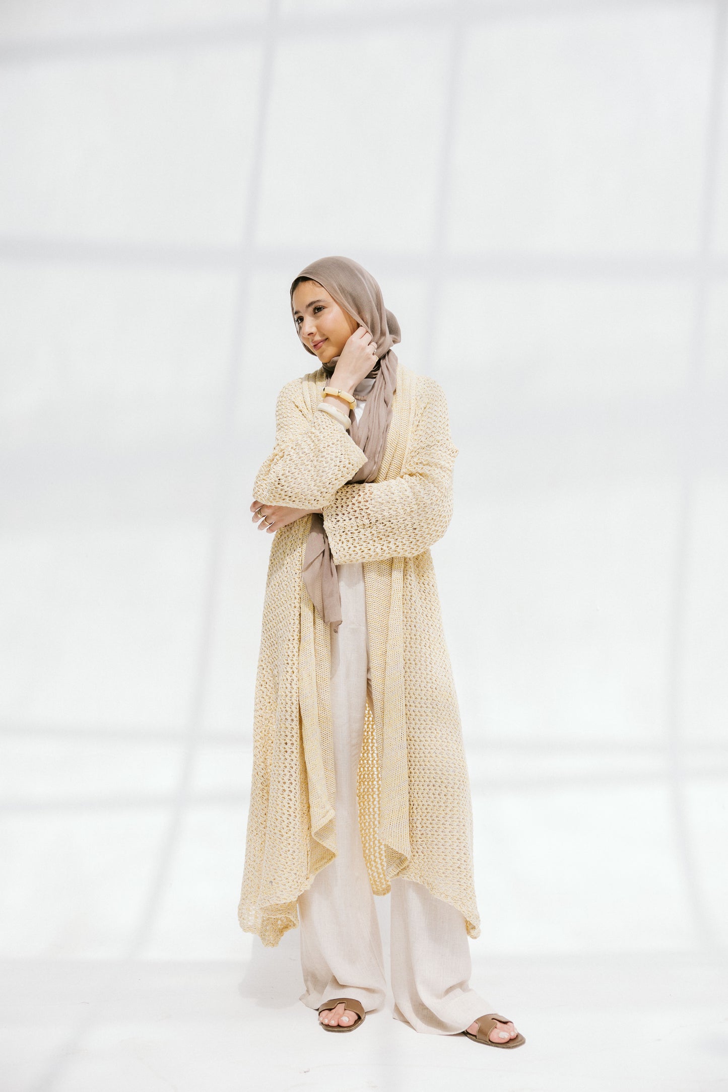 The Haze Cardigan in Corn