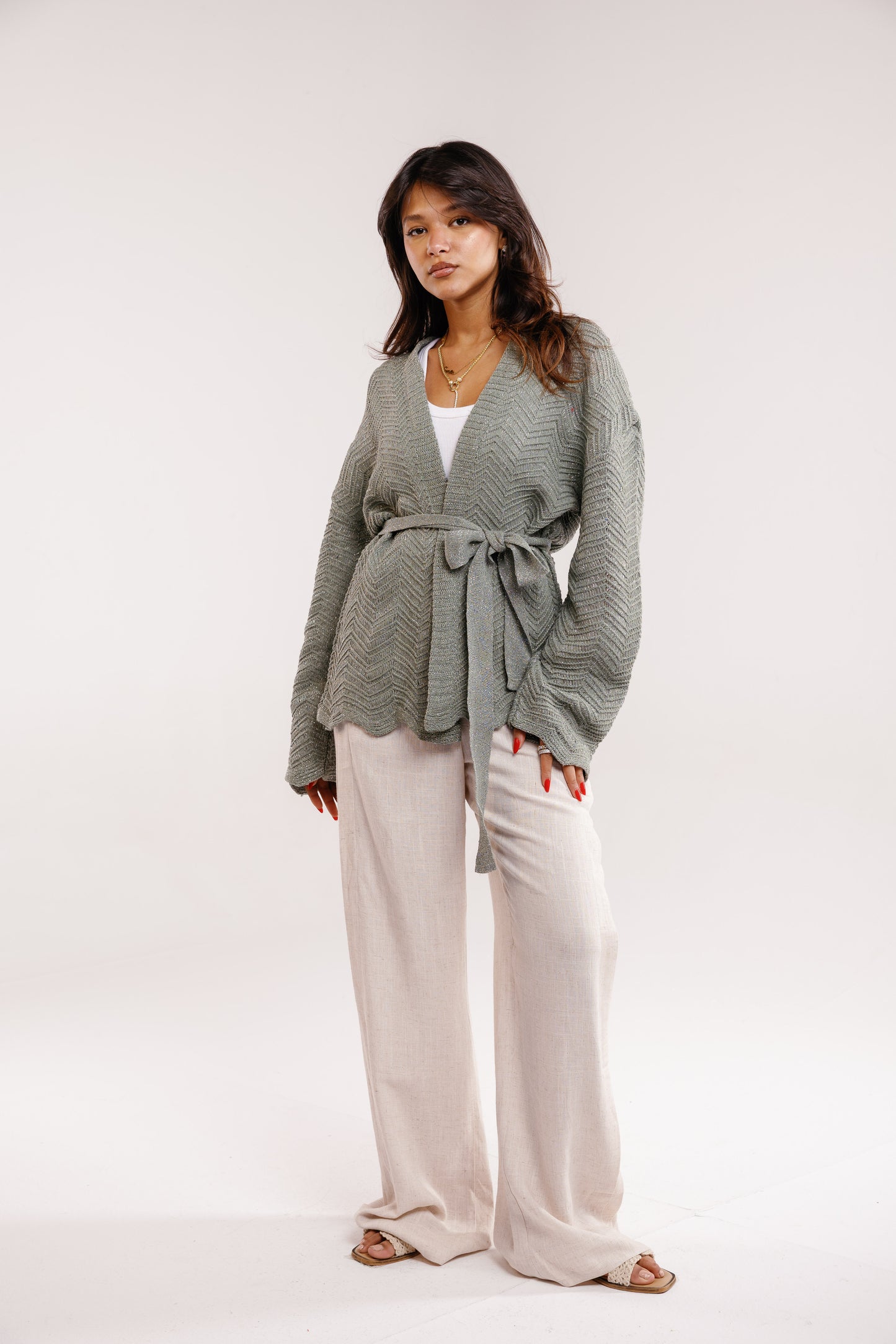 Rosalie Knit 2.0 Cardigan in Mint
