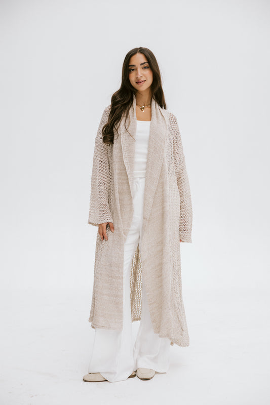 The Haze Cardigan in Beige 2.0