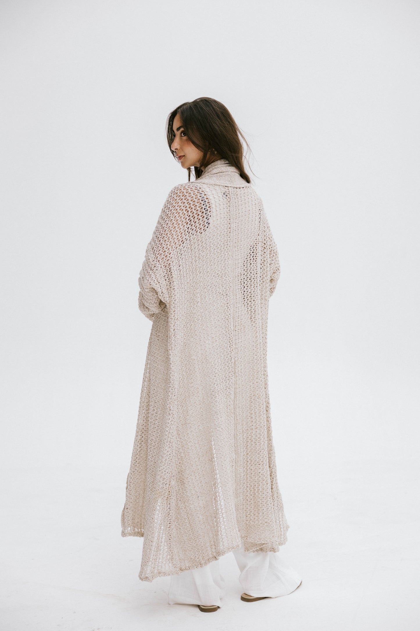 The Haze Cardigan in Beige 2.0