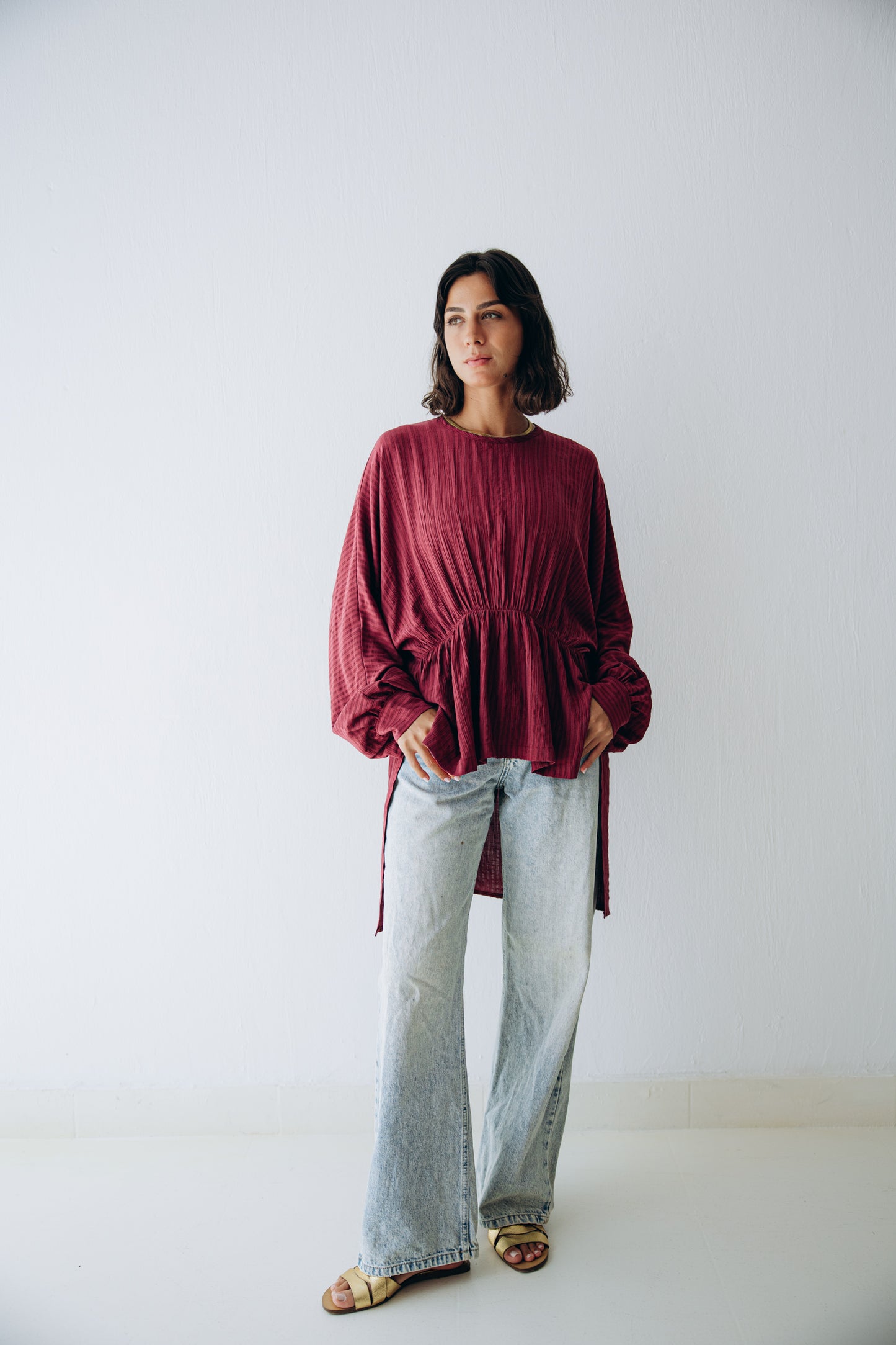 Willow Blouse in Ruby