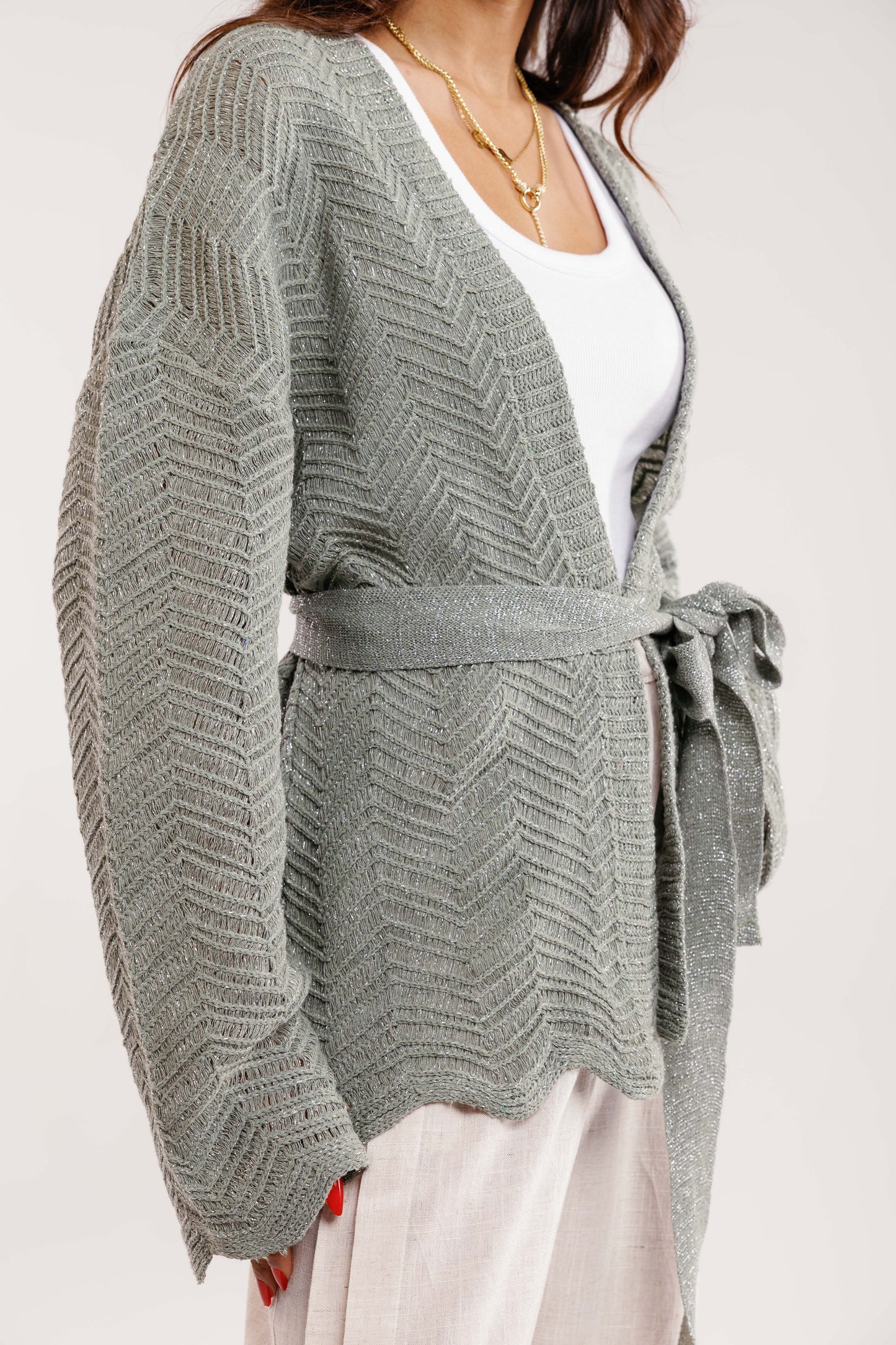 Rosalie Knit 2.0 Cardigan in Mint