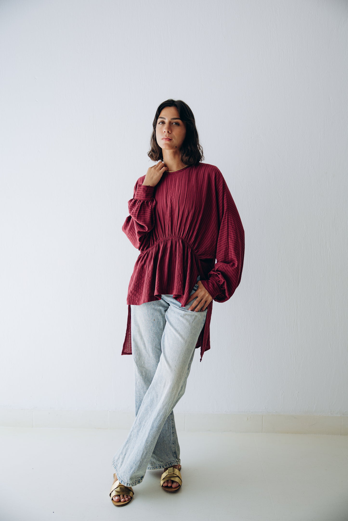 Willow Blouse in Ruby