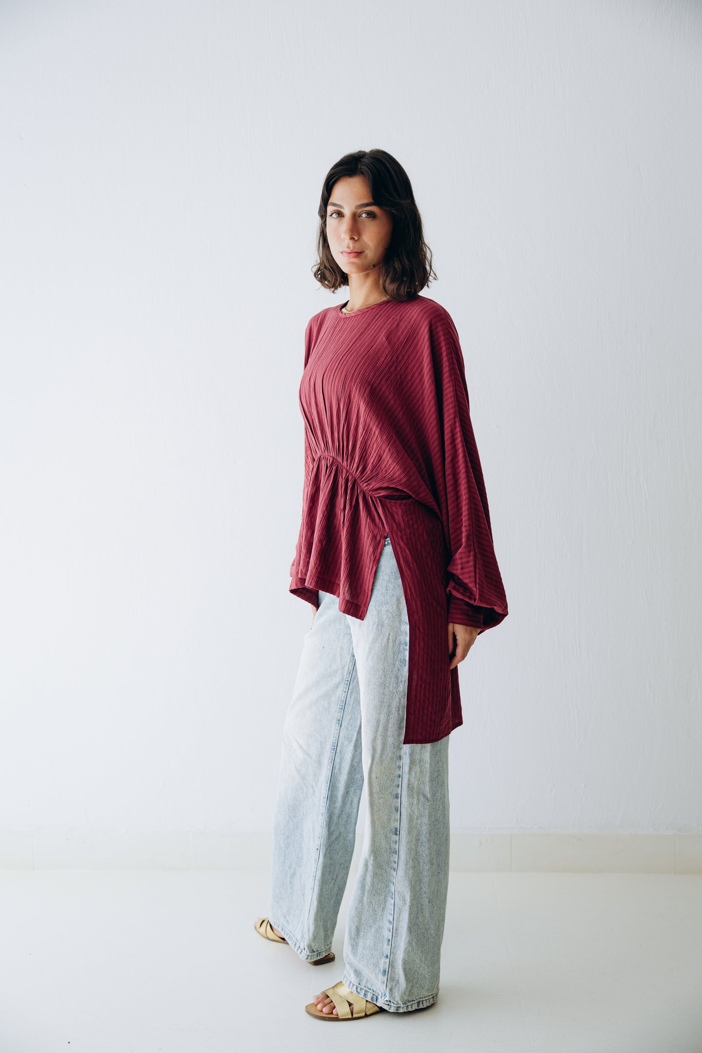 Willow Blouse in Ruby
