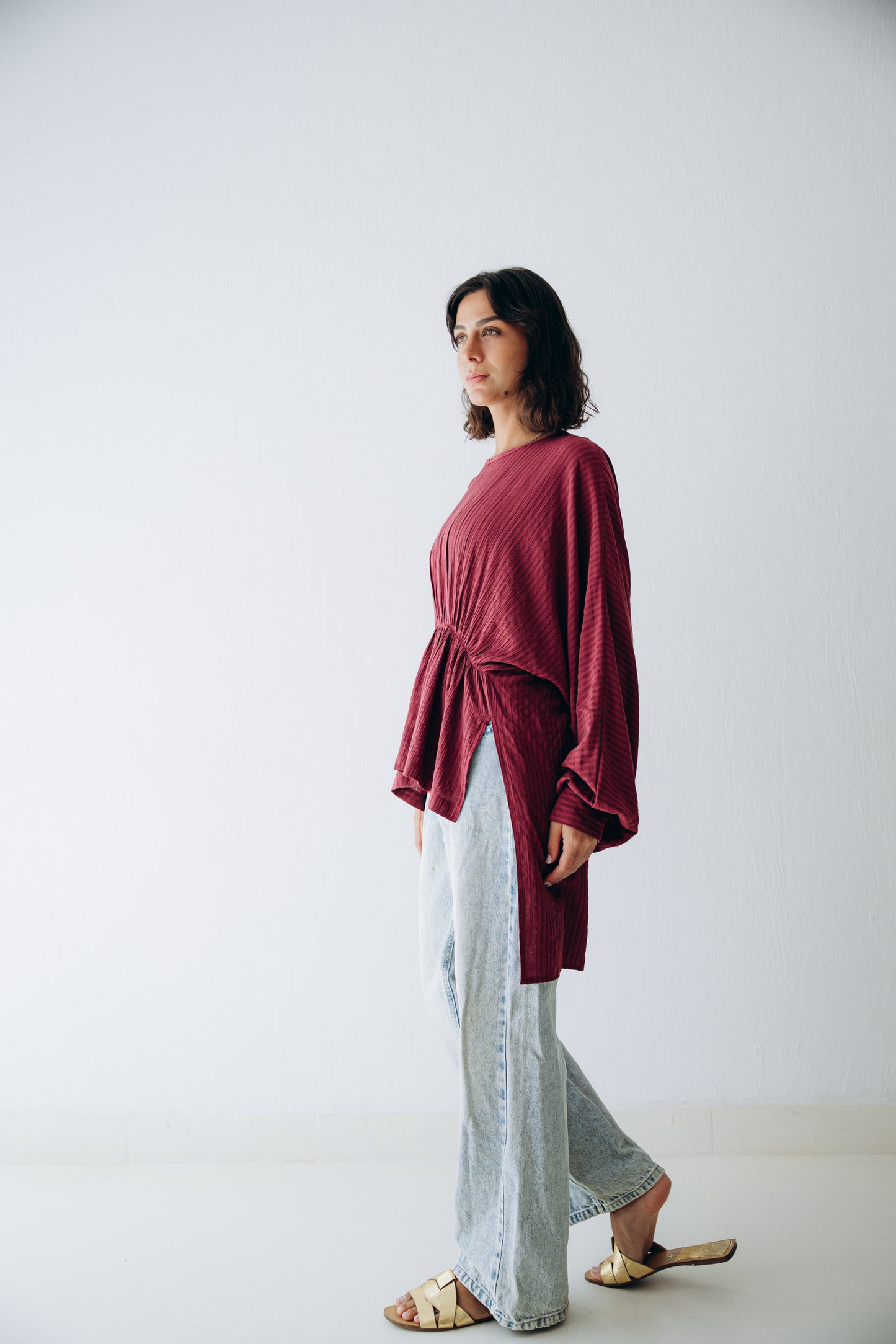 Willow Blouse in Ruby