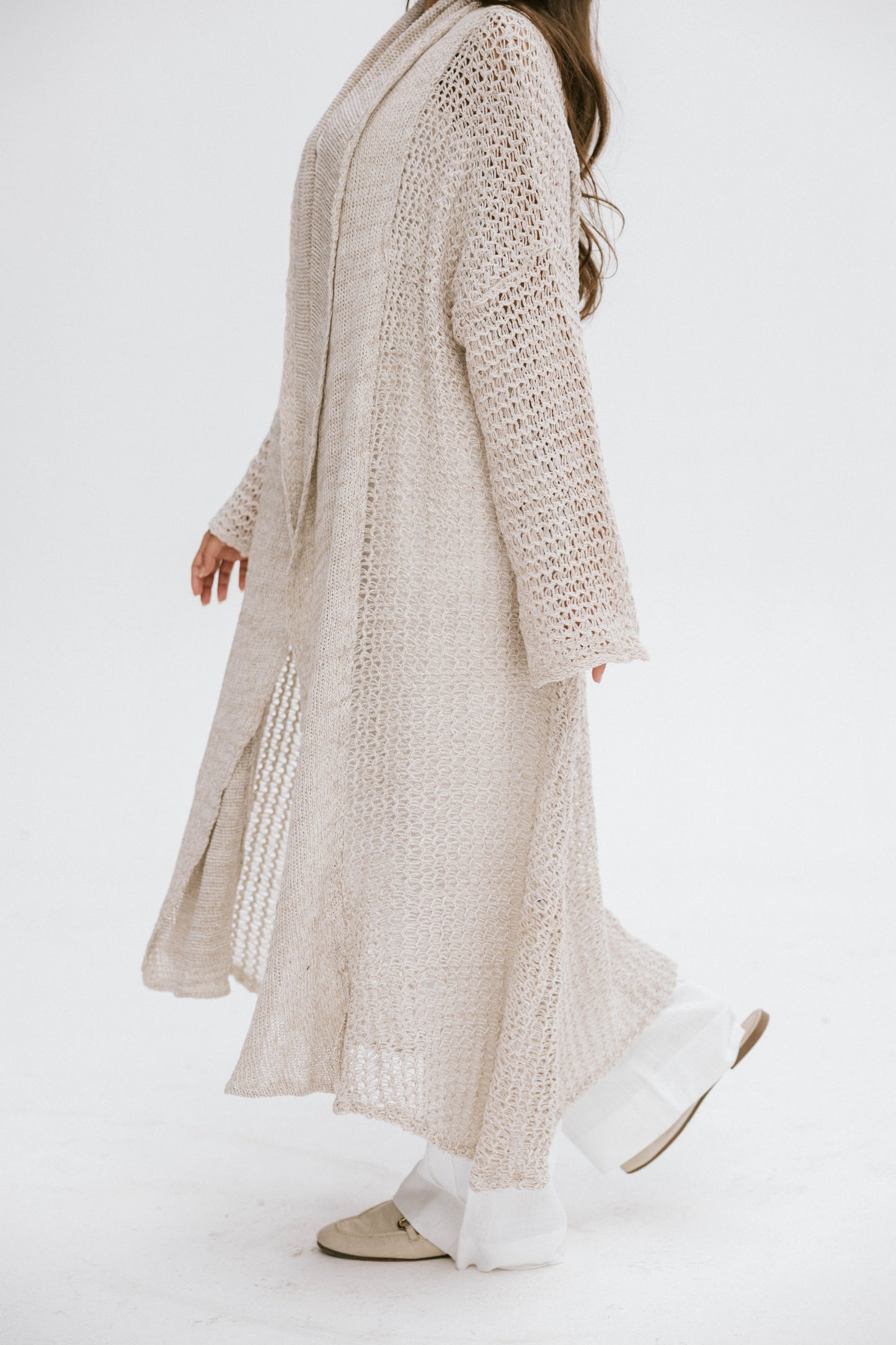 The Haze Cardigan in Beige 2.0