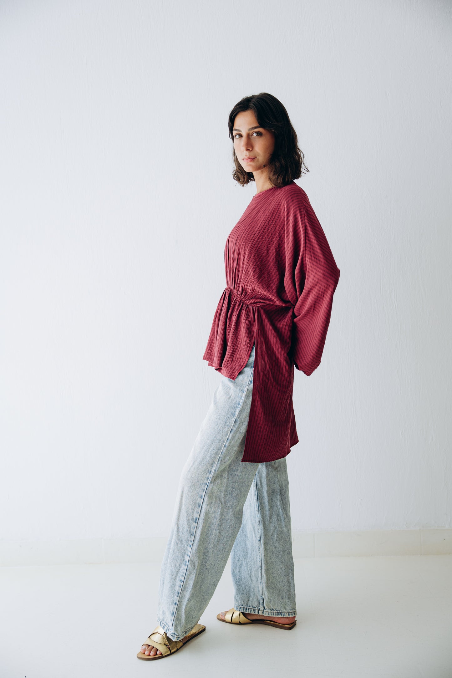 Willow Blouse in Ruby
